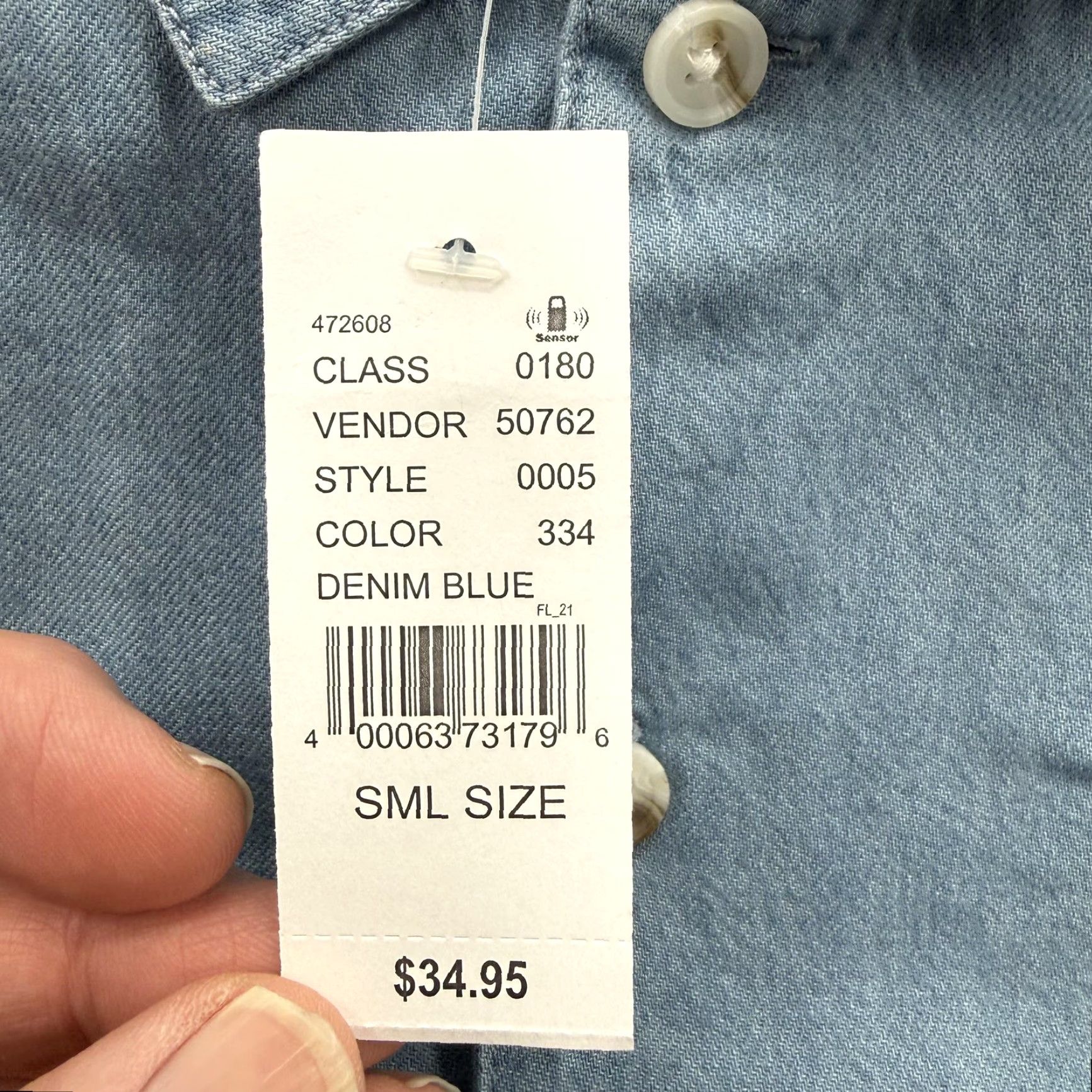 Pacsun PacSun Shirt Mens Small Blue Denim Solid Short Sleeve Button Up Casual Size US S / EU 44-46 / 1 - 4 Thumbnail
