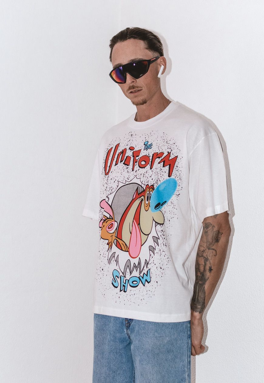 Cartoon Network × Vintage Rare The Ren & Stimpy Show 90s Graphic Deadstock Tee Size US L / EU 52-54 / 3 - 6 Thumbnail