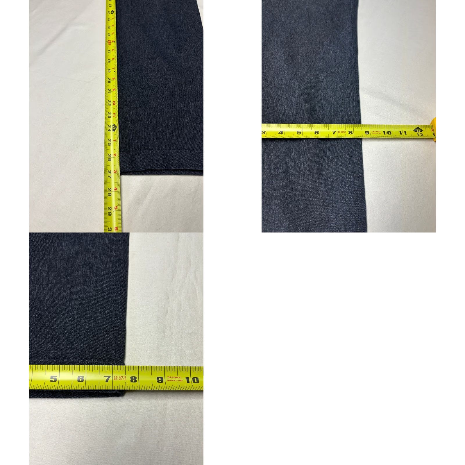 Vince Vince Pants Mens Dark Indigo Straight Leg 33x27 Cotton Blend Denim 5-Pocket Made in USA Size US 36 / EU 52 - 9 Thumbnail