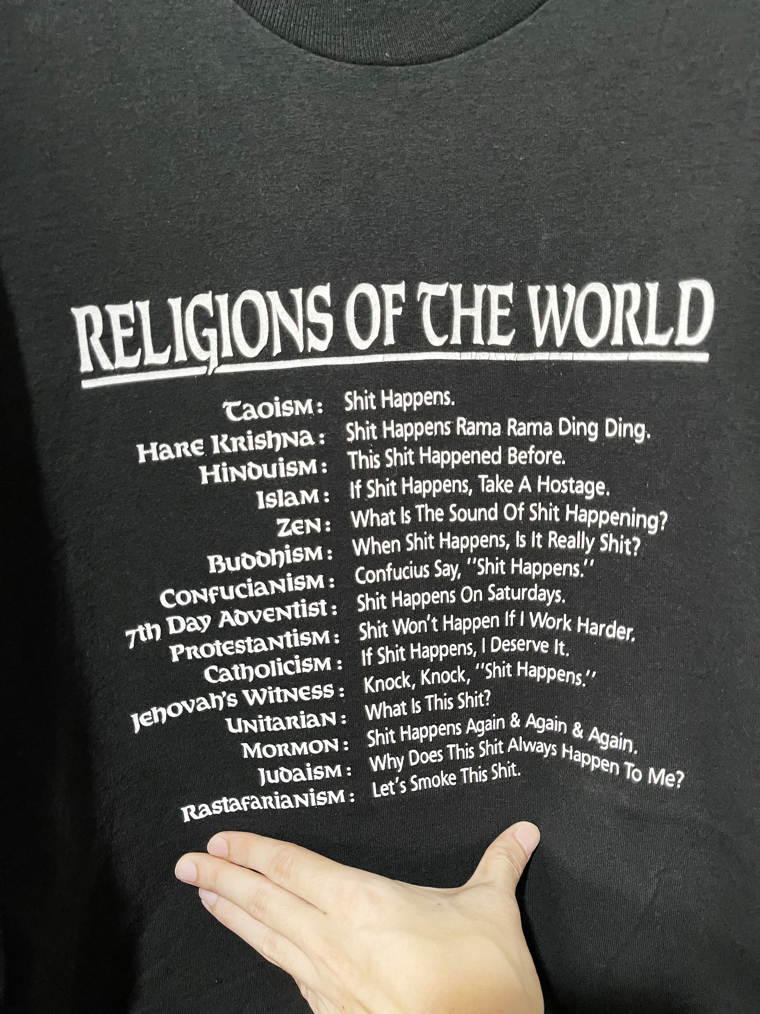 Vintage Vintage 90s Religions of The World Shirt Size US XL / EU 56 / 4 - 2 Thumbnail