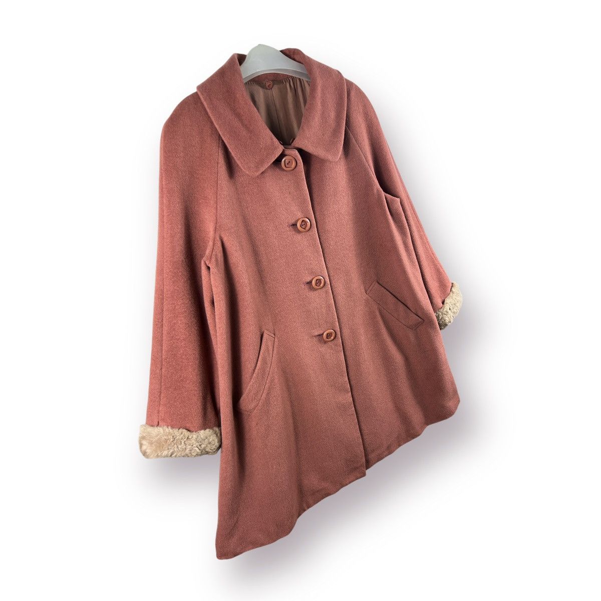Japanese Brand × Vintage 🔥 PEYTON PLACE Over coat dusty pink 🔥 Size L / US 10 / IT 46 - 3 Thumbnail