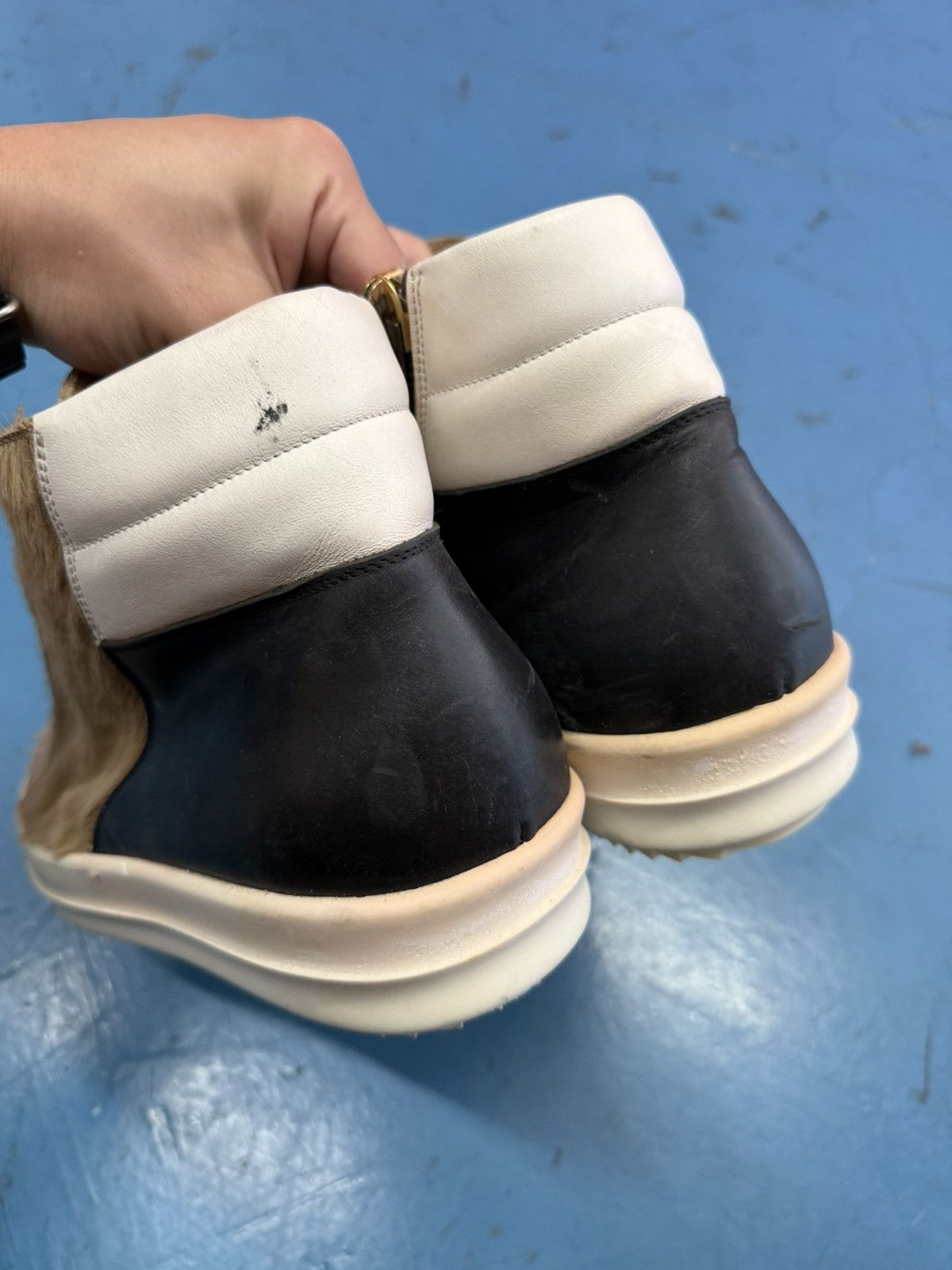 Rick Owens RICK OWENS FW13 FUR ISLAND DUNKS Size US 12.5 / EU 45-46 - 4 Thumbnail