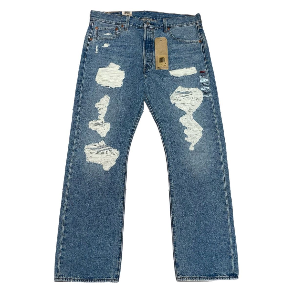 Levi's × Levi's Made & Crafted Levi’s Distressed 501 Denim Jeans Brand New Size US 35 - 1 Thumbnail
