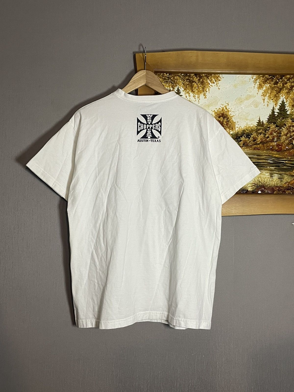 Vintage × West Coast Choppers West Coast Choppers Texas American Eagle Skull T-shirt Size US XL / EU 56 / 4 - 7 Thumbnail