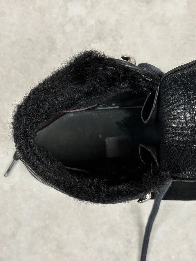 Gucci Gucci Black Suede Leather High Signature Sneakers Size US 7 / EU 40 - 10 Thumbnail