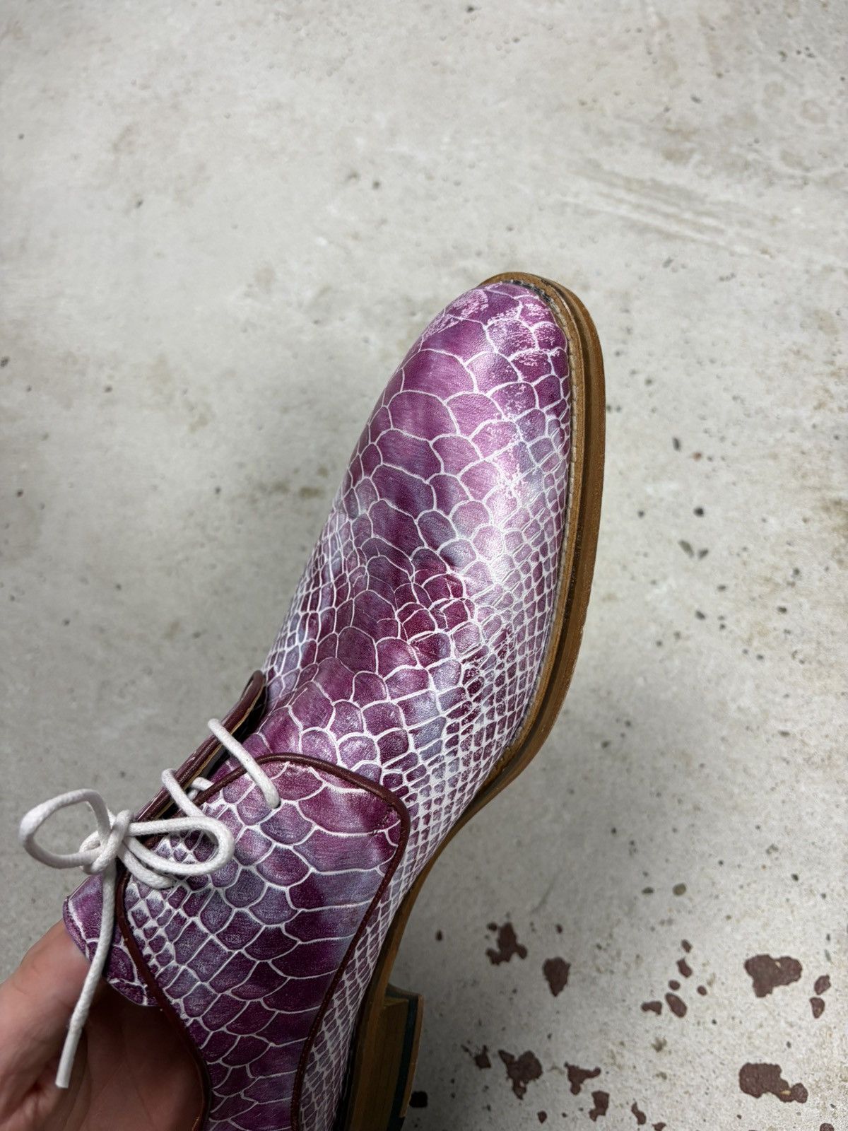 Zilli Zilli Leather Handmade Crocodile Derby Boots Shoes Size US 10 / EU 43 - 13 Thumbnail