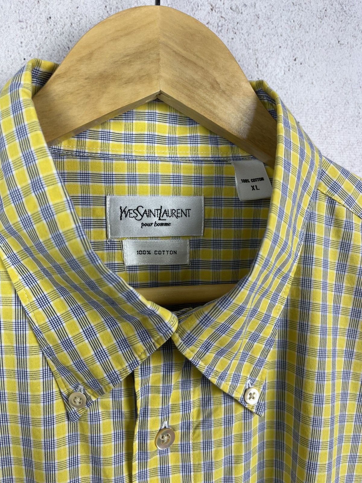 Yves Saint Laurent Vintage 90s Yves Saint Laurent YSL Shirt Rare Retro Y2K Hype Size US XL / EU 56 / 4 - 6 Thumbnail