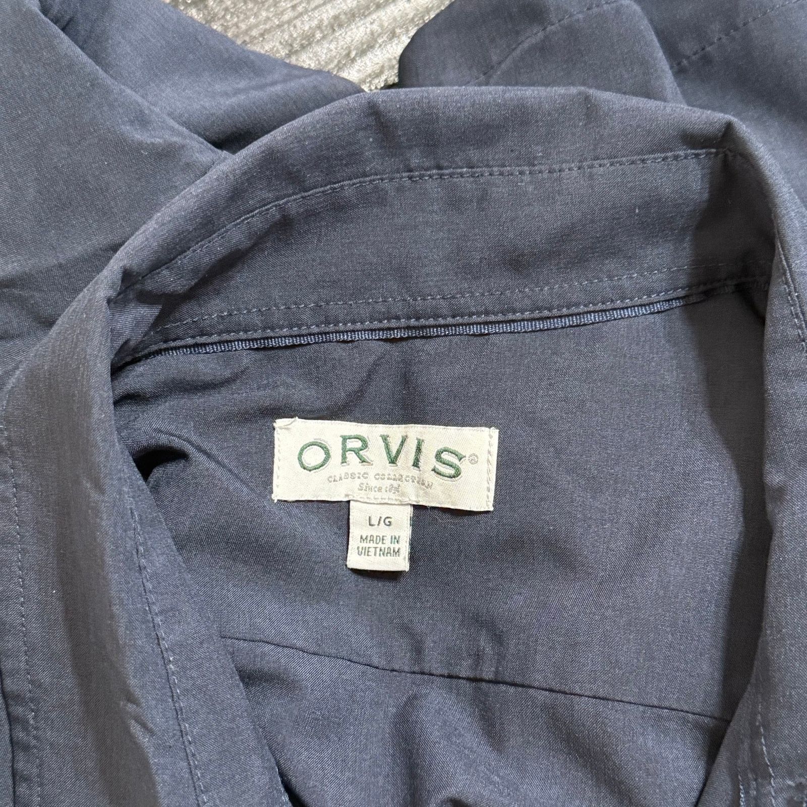 Orvis Orvis Classic Navy Short Sleeve Button-Up | Sz L Size US L / EU 52-54 / 3 - 6 Thumbnail