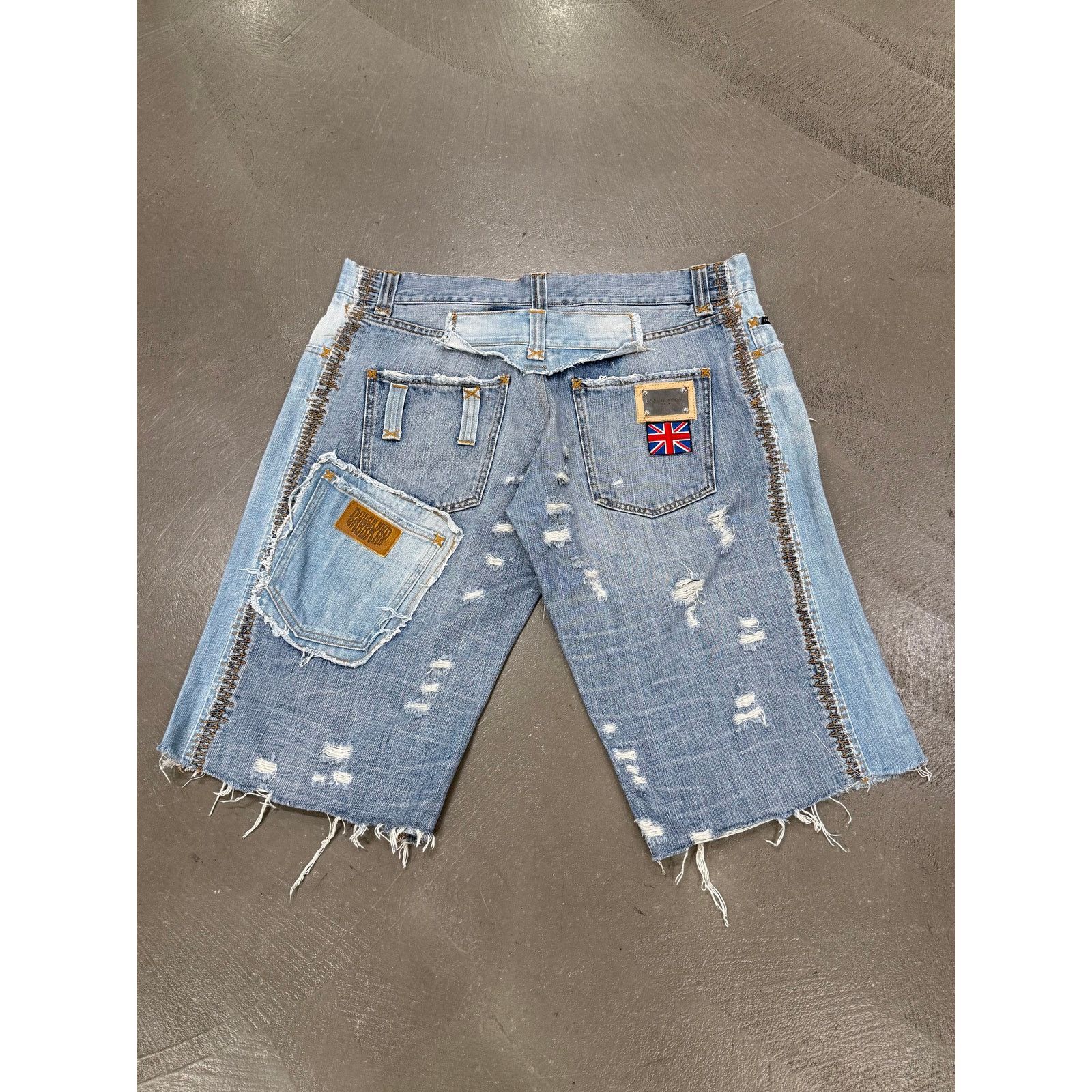 Dolce & Gabbana 2005 Dolce & Gabbana "David Beckham" deconstructed shorts Size US 36 / EU 52 - 2 Thumbnail