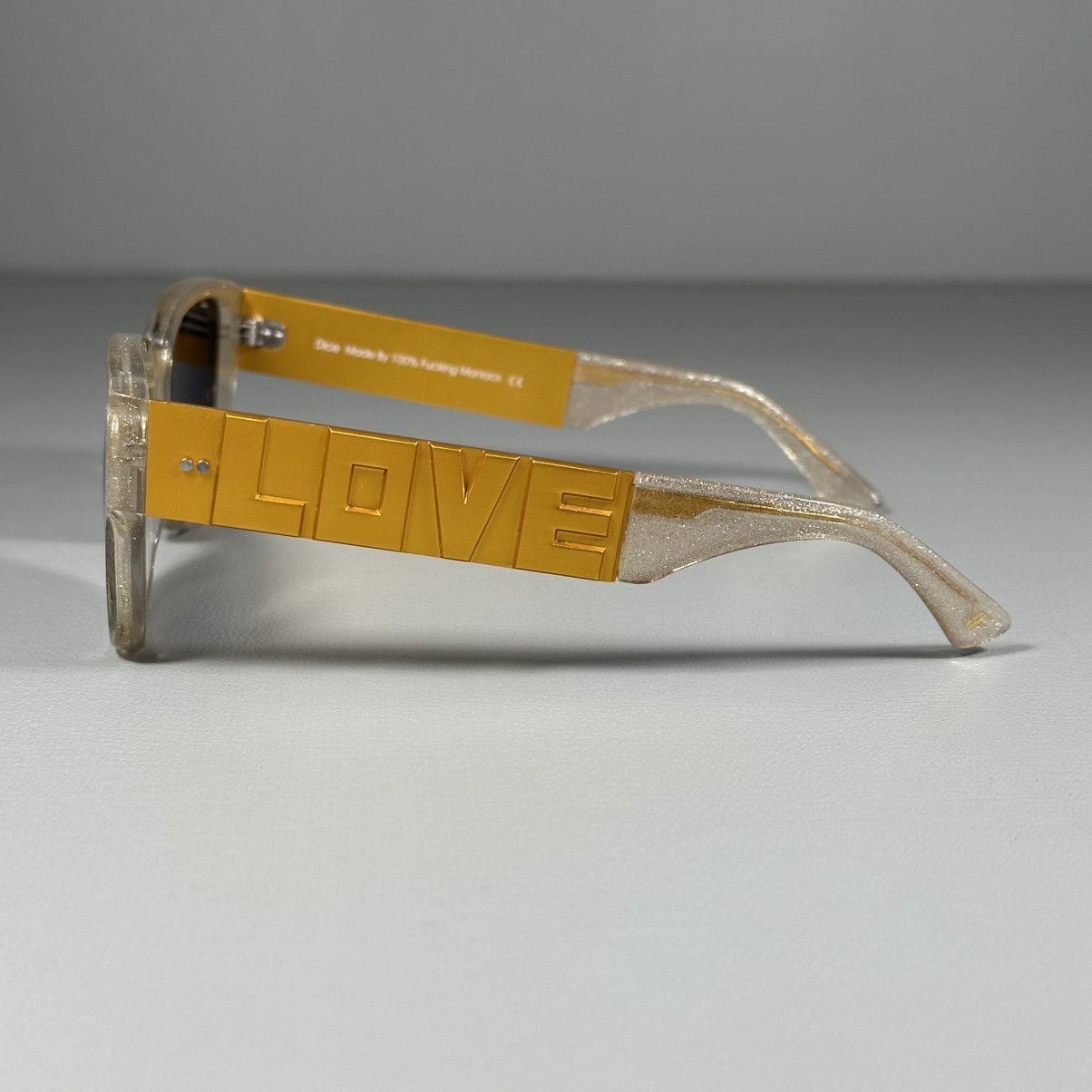 Other Vintage Frames by Corey Shapiro Dice LOVE HATE Sunglasses Size ONE SIZE - 7 Thumbnail