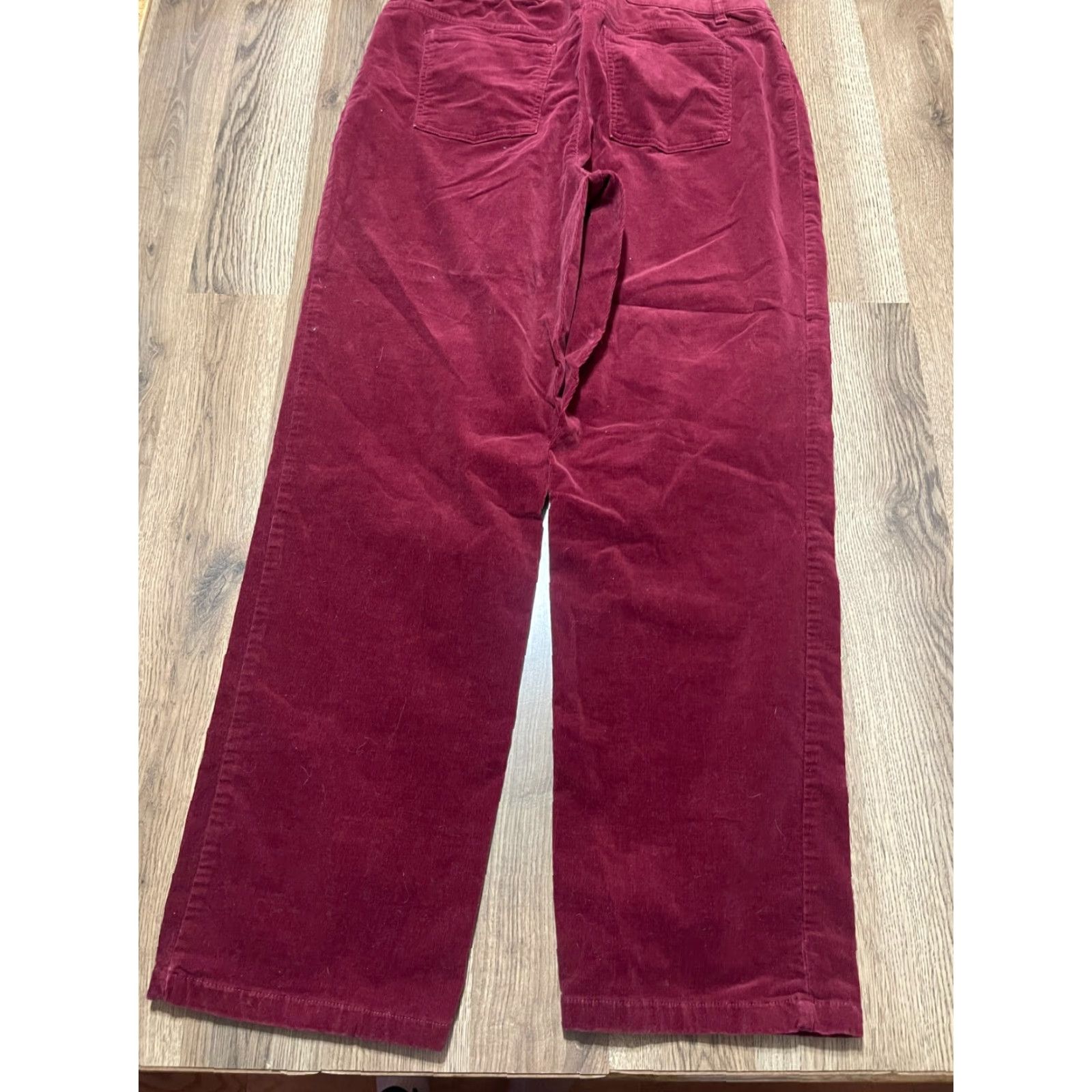 Croft & Barrow Croft & Barrow Pants Women's 14 Average Red Corduroy Stretch Pockets Casual Regular Ankle 30in Inseam Boys? Size 36" / US 14 / IT 50 - 2 Thumbnail