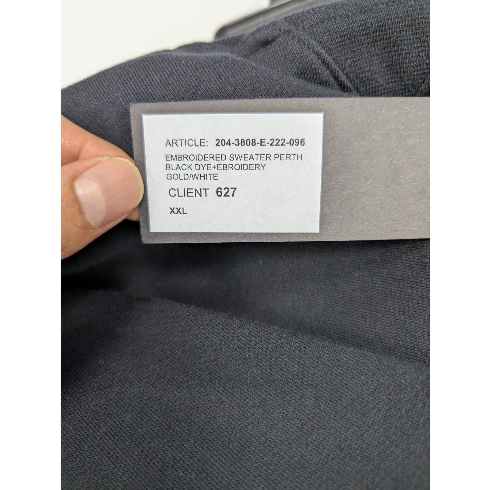 Haider Ackermann o1rshd1 Embroidered Sweater Perth in Black Size US XXL / EU 58 / 5 - 18 Thumbnail