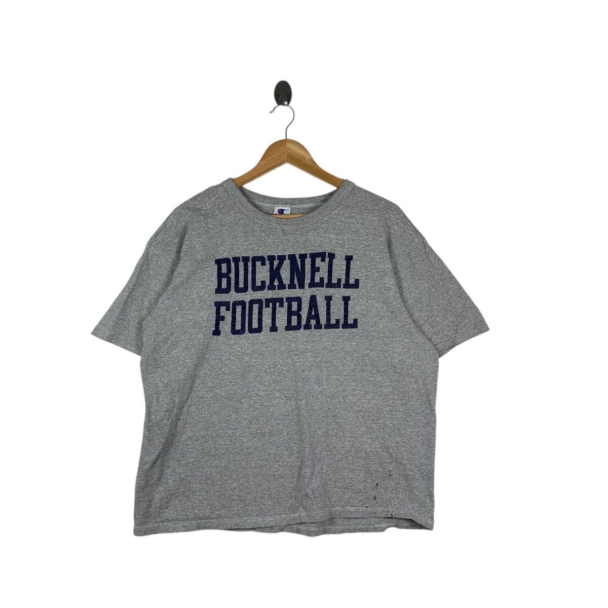 Champion Vintage CHAMPION x BUCKNELL FOOTBALL Boxy Tee Shirt Top Size XL / US 12-14 / IT 48-50 - 3 Thumbnail
