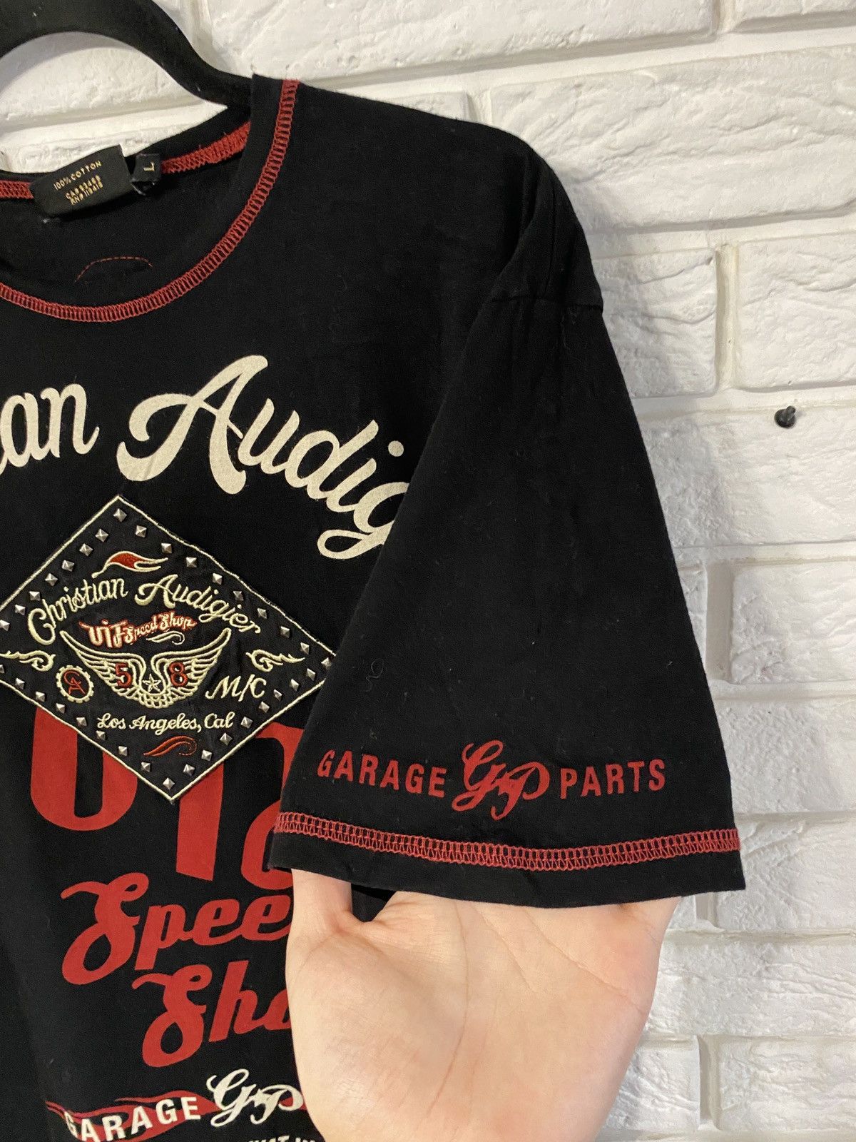 Christian Audigier × Ed Hardy × Vintage Vintage Christian Audigier Garage Parts T-Shirt Size US L / EU 52-54 / 3 - 3 Thumbnail