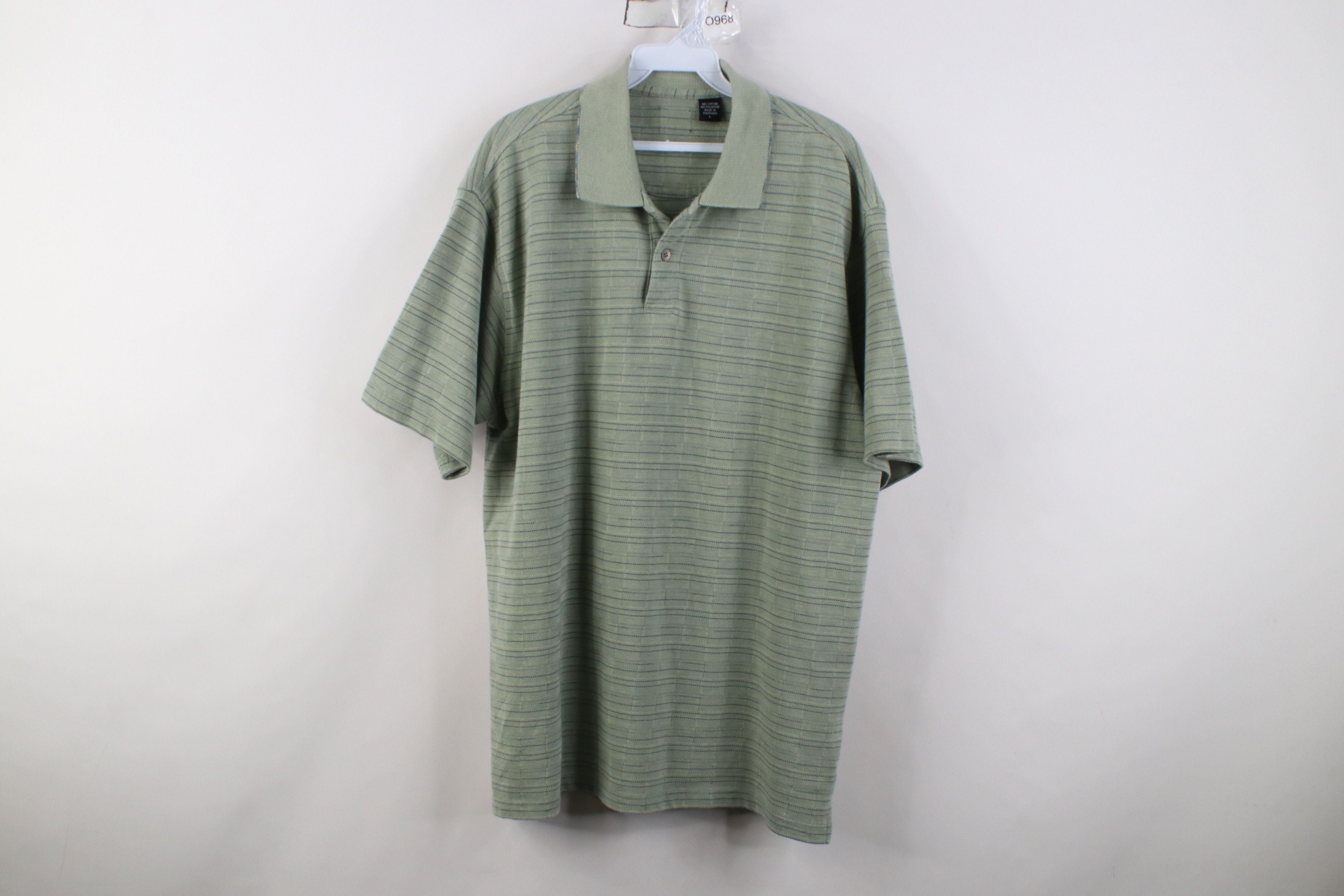 Vintage Vintage 90s Y2K Streetwear Checkered Knit Collared Golf Polo Size US L / EU 52-54 / 3 - 1 Thumbnail
