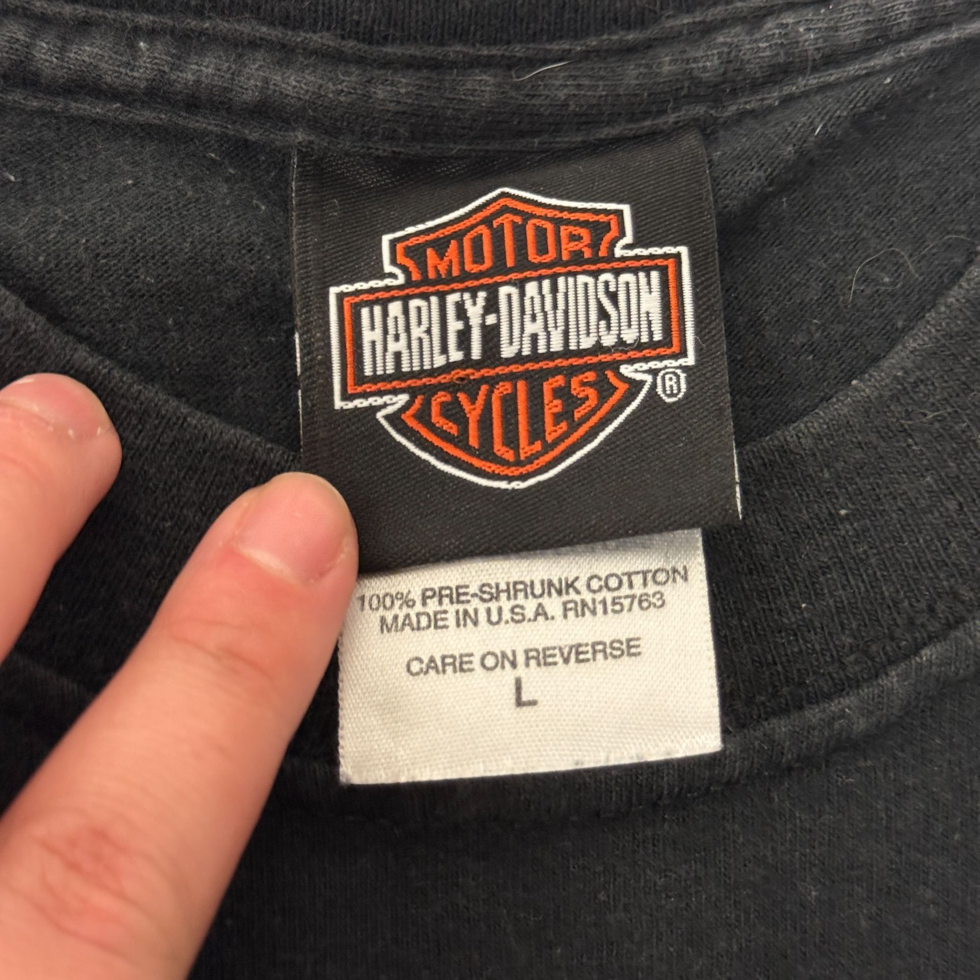 Harley Davidson H-D Motorcycle RGV I Got Mine RIO GRANDE Valley Texas Biker Size US L / EU 52-54 / 3 - 8 Thumbnail