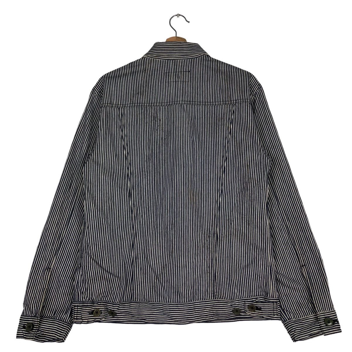 Levi's 🔥Vtg Biker Jacket Denim Hickory Design Levi’s Bondage Size US L / EU 52-54 / 3 - 8 Thumbnail