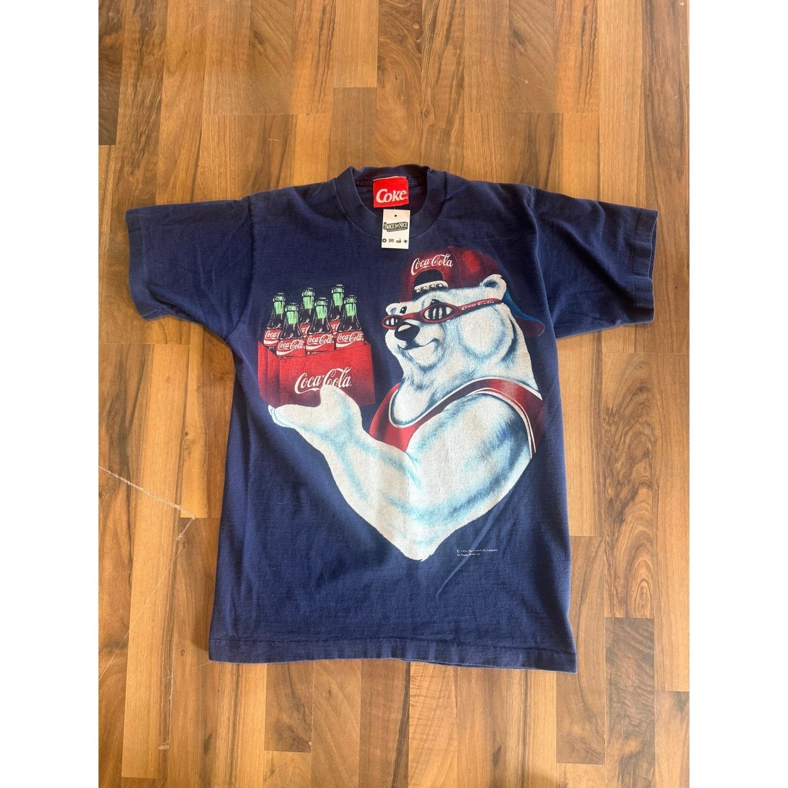 Coca Cola 1996 Coke flexing a six pack size Medium Size US M / EU 48-50 / 2 - 1 Thumbnail