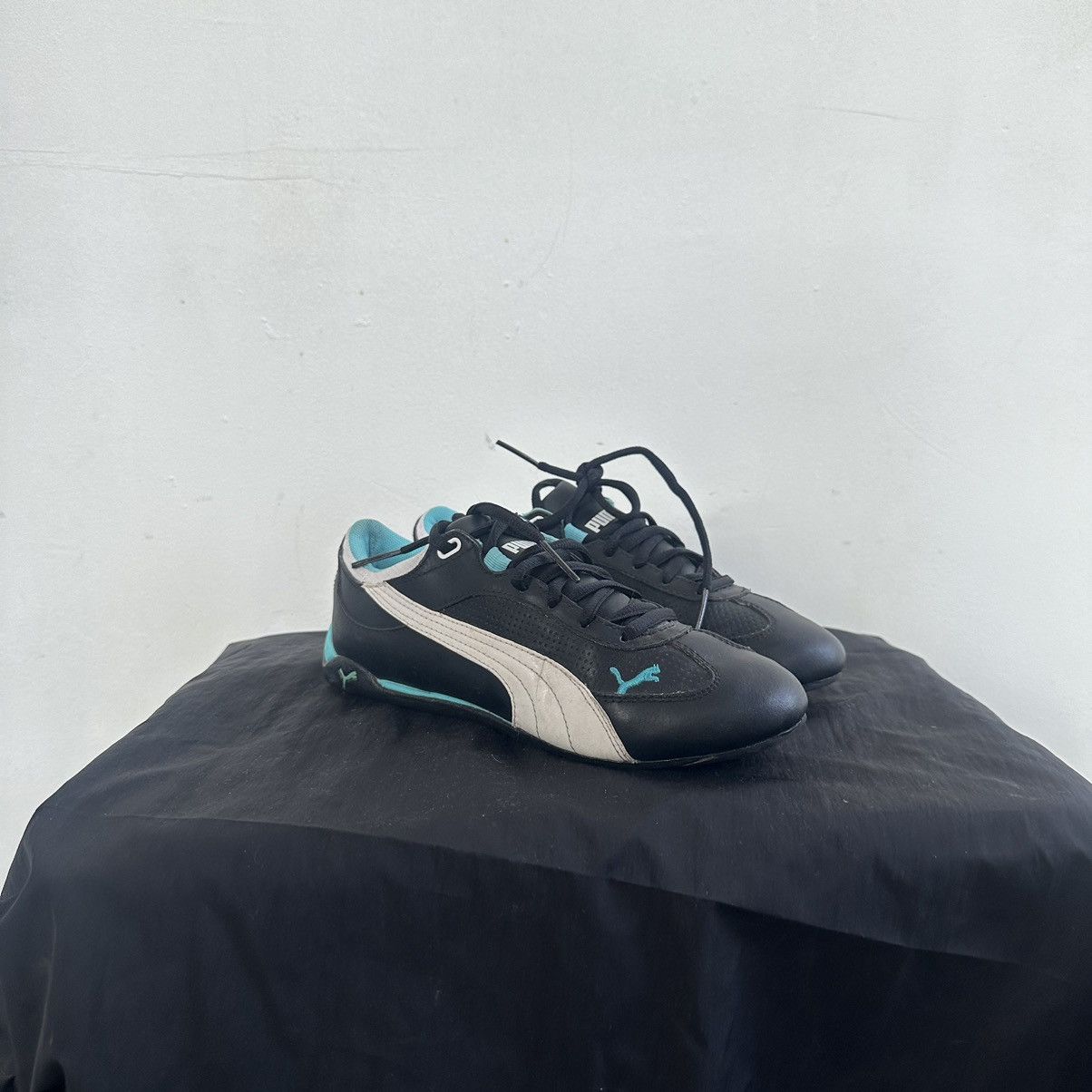 Puma Puma Speedcat Shield Black Purple Leather Sneaker Vintage Size US 6.5 / IT 36.5 - 2 Thumbnail