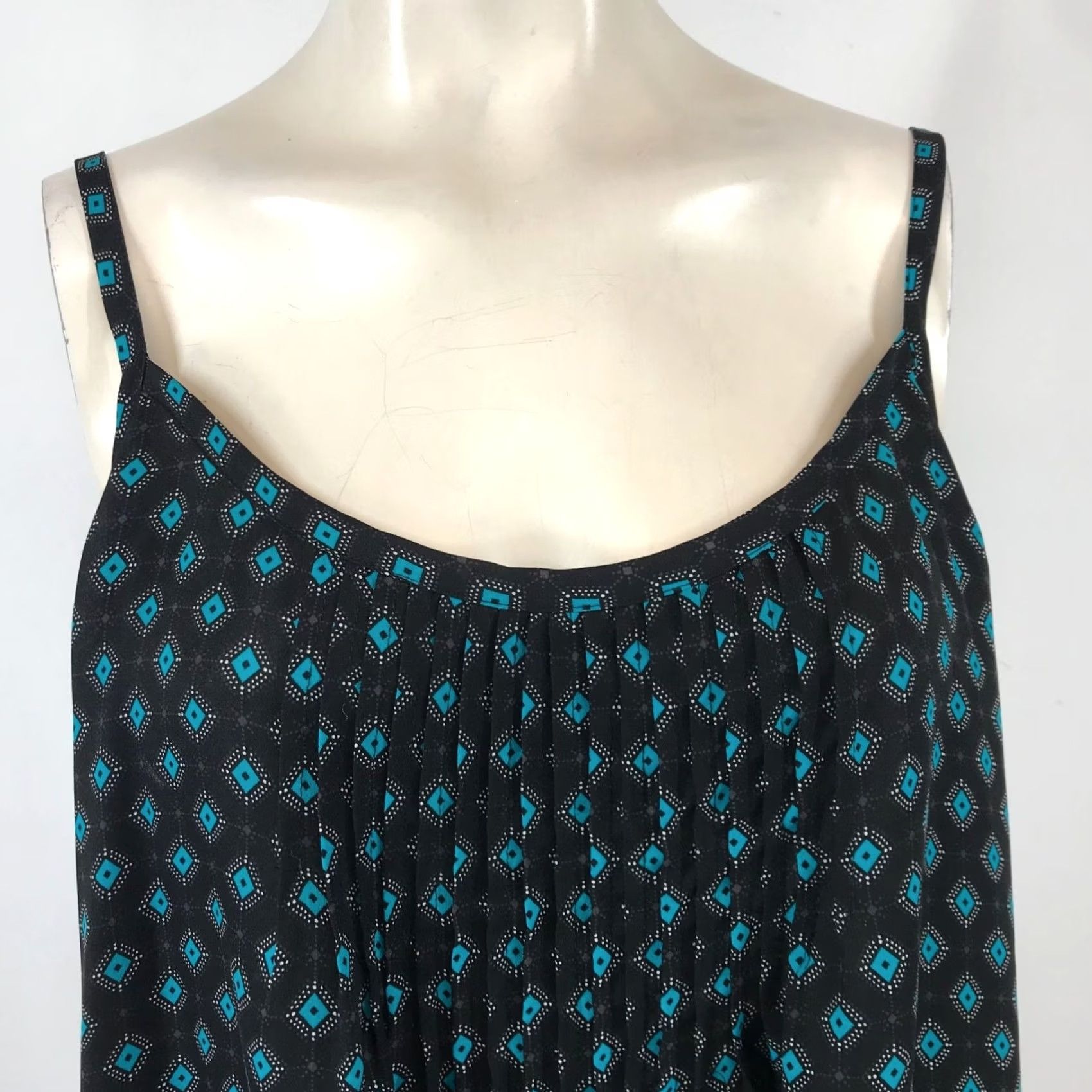 Torrid TORRID Women's 1X Black Summer Tank Spaghetti Strap Round Neck 100% Polyester Size XL / US 12-14 / IT 48-50 - 2 Thumbnail