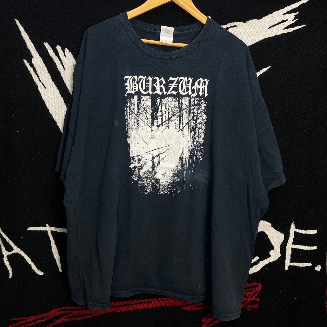 image of Band Tees x Rock T Shirt Burzum Norwegian Black Metal Vintage 2000S Shirt X , Men's (Size 2XL)
