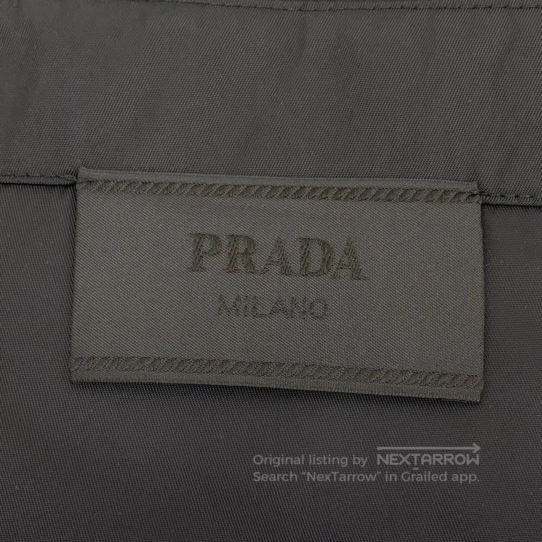 Prada Prada Black triangle logo nylon long-sleeve jacket| Size US M / EU 48-50 / 2 - 6 Thumbnail