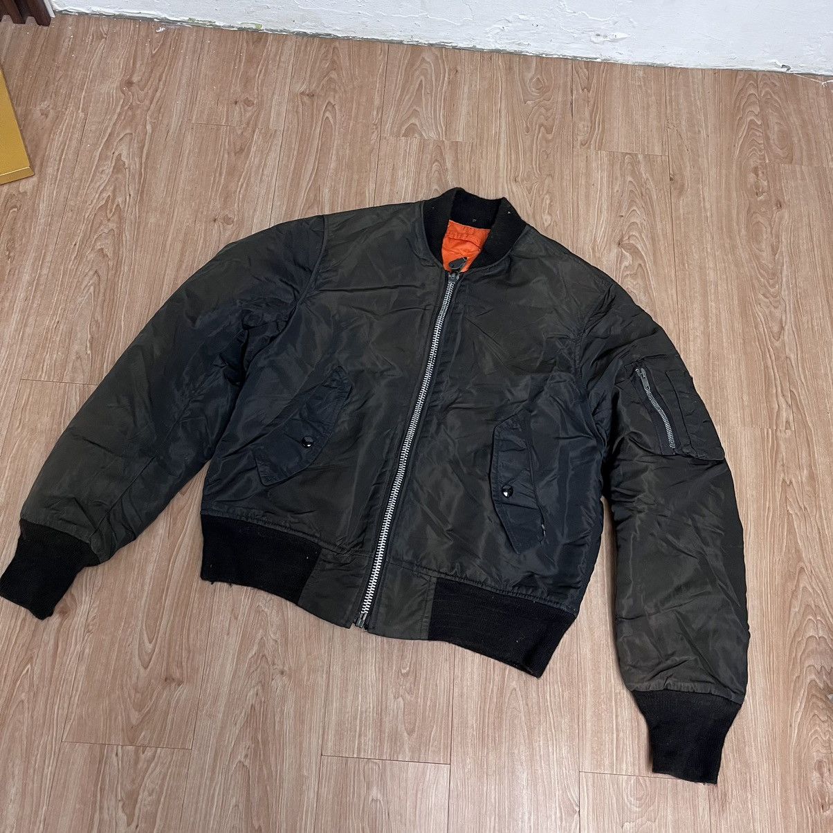 I. Spiewak And Sons Natural Faded Bomber Jacket I Spiewak & Sons Made In Usa Size US M / EU 48-50 / 2 - 7 Thumbnail