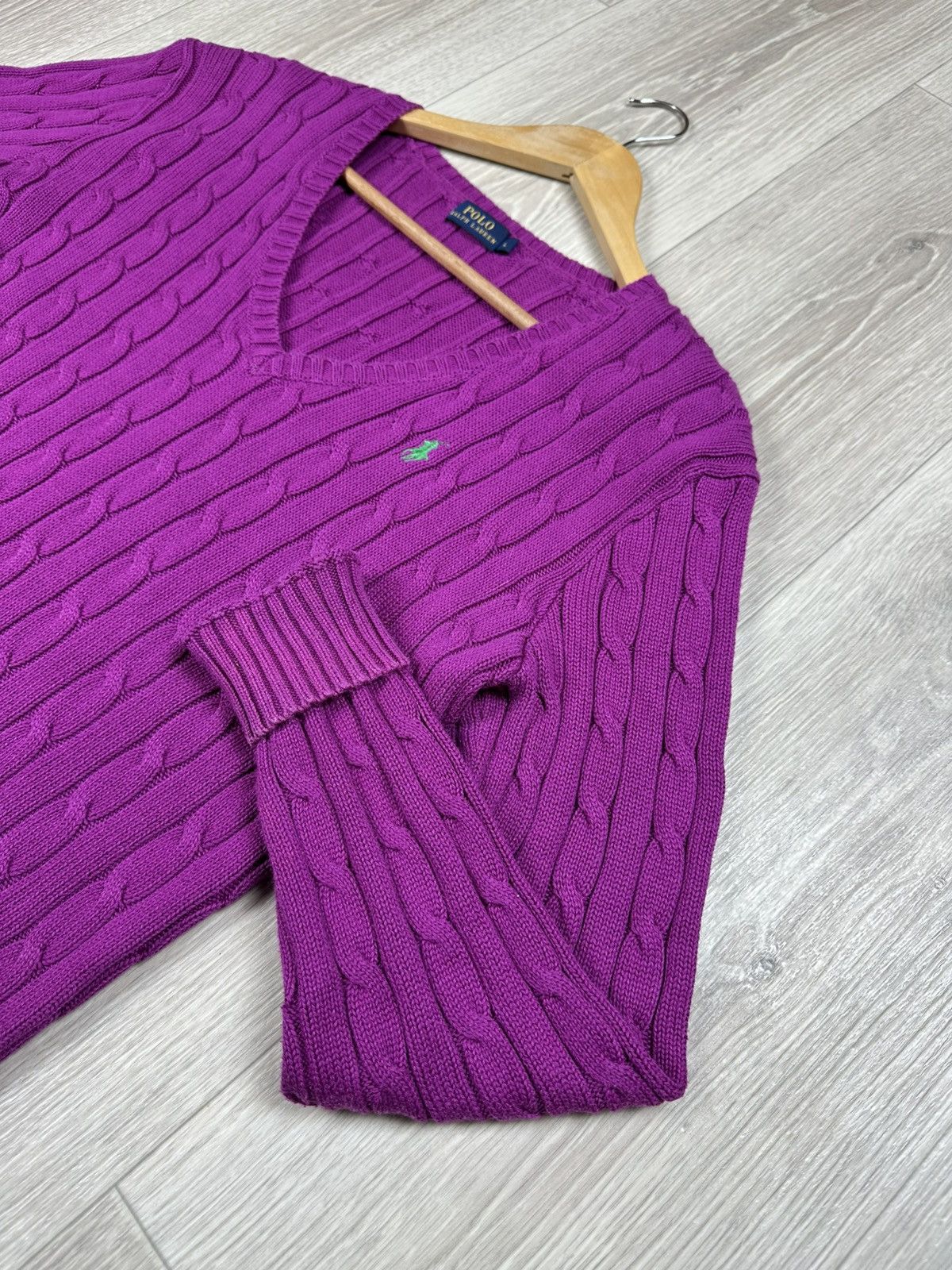 Polo Ralph Lauren × Ralph Lauren × Vintage Polo Ralph Lauren Knit V-neck Sweater Women’s Size L Size L / US 10 / IT 46 - 4 Thumbnail