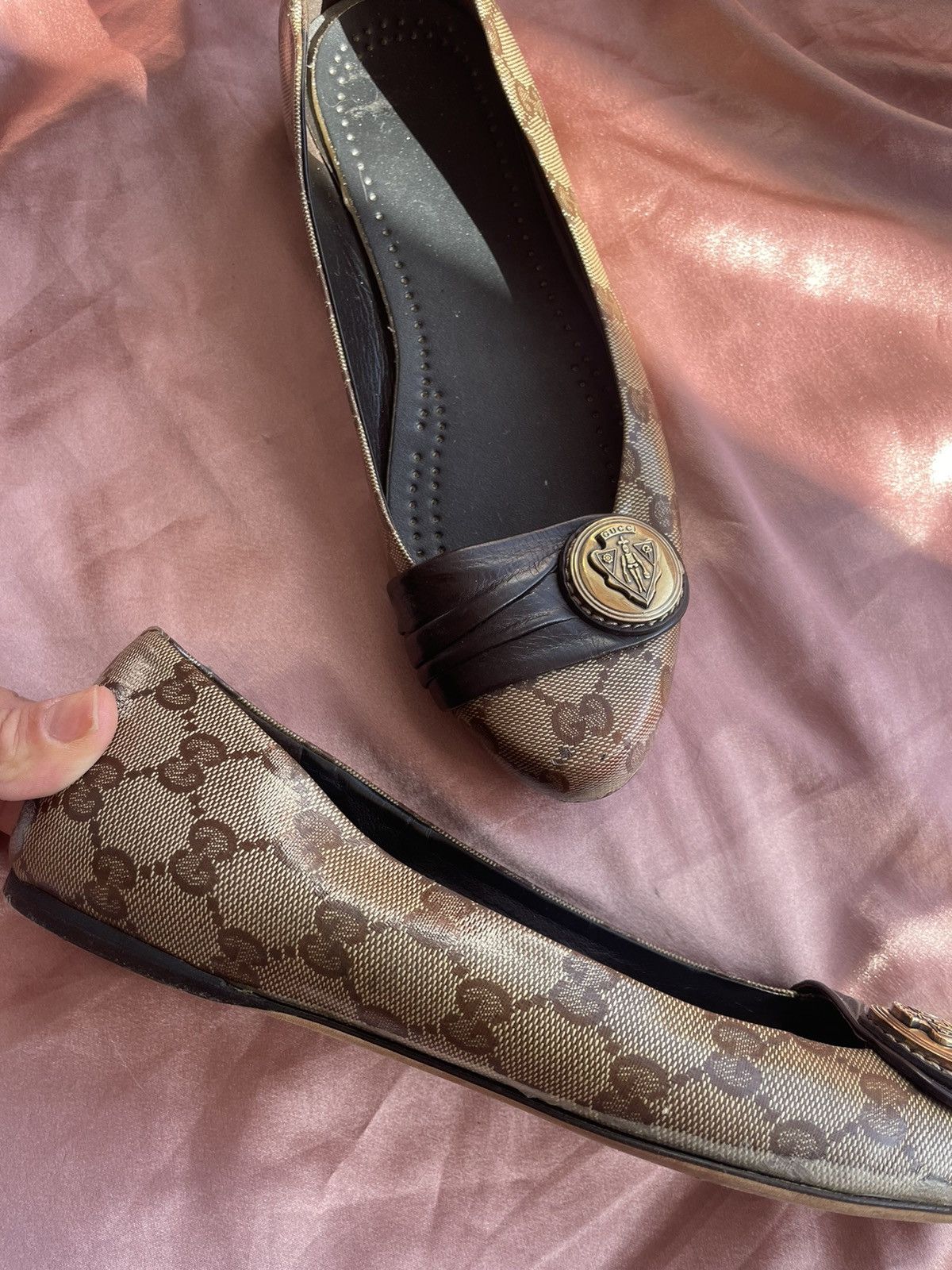 Gucci Gucci Hysteria Monogram Ballet Flats Size US 8 / IT 38 - 12 Thumbnail