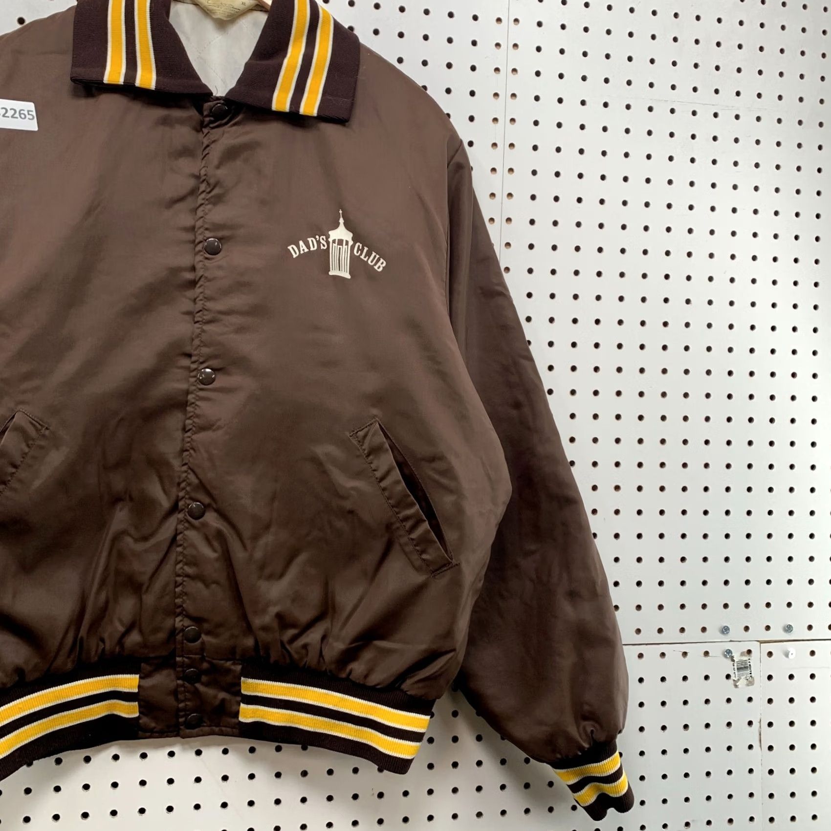 Salem Sportswear VINTAGE Gem Sportswear DADS CLUB Satin Snap Jacket Mens XL Brown USA 70s 80s Bomber Jacket Mens Size US XL / EU 56 / 4 - 6 Thumbnail