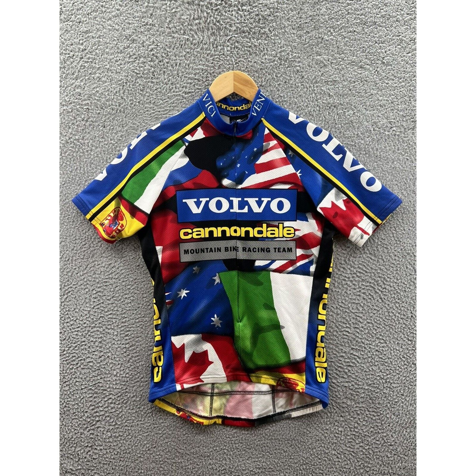 Cannondale Volvo Bike Racing Team Flag Print Cycling Jersey