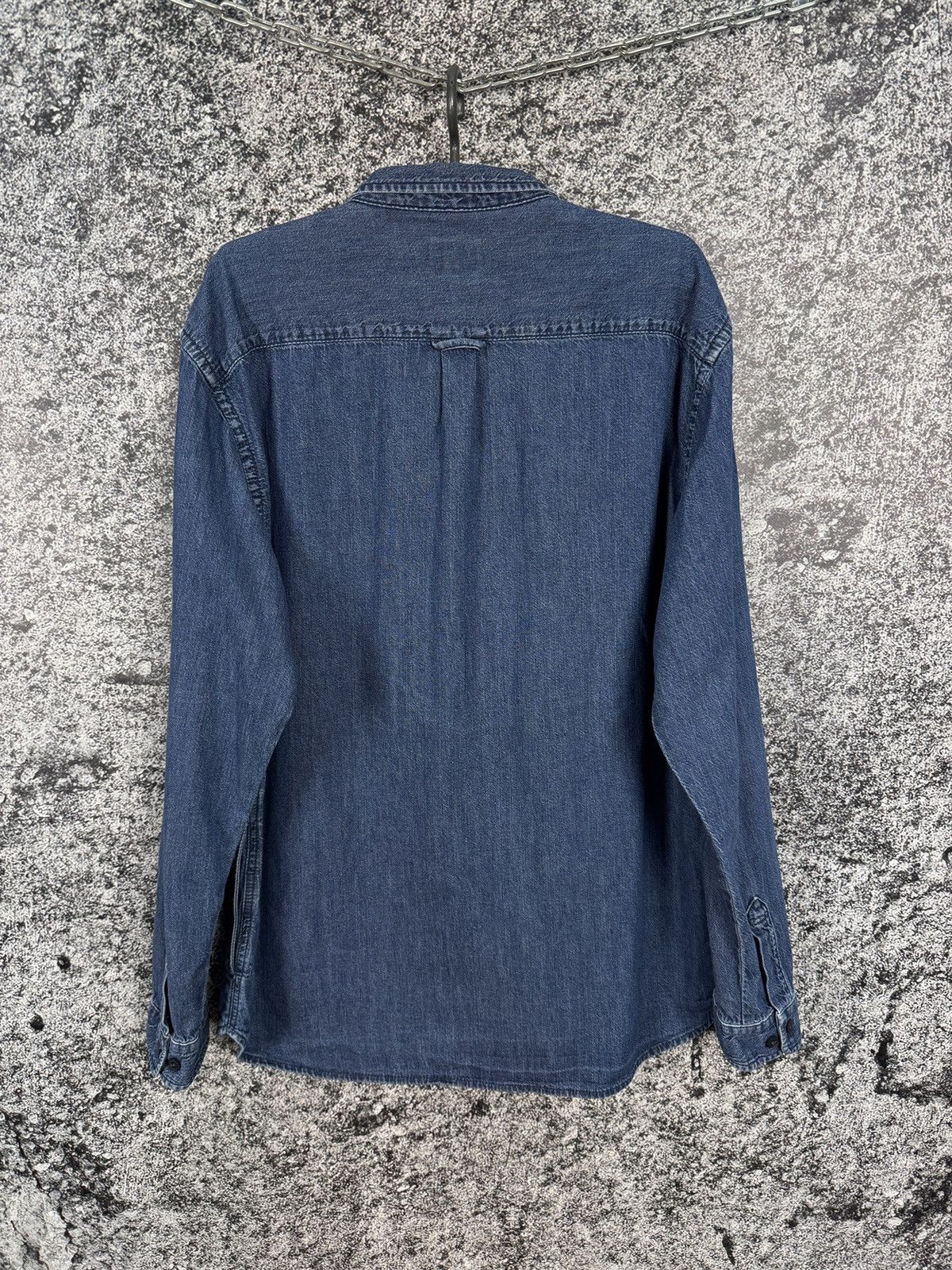 Edwin Men’s Edwin Indigo Long Sleeve Denim Shirt Button Up Size XL Size US XL / EU 56 / 4 - 9 Thumbnail