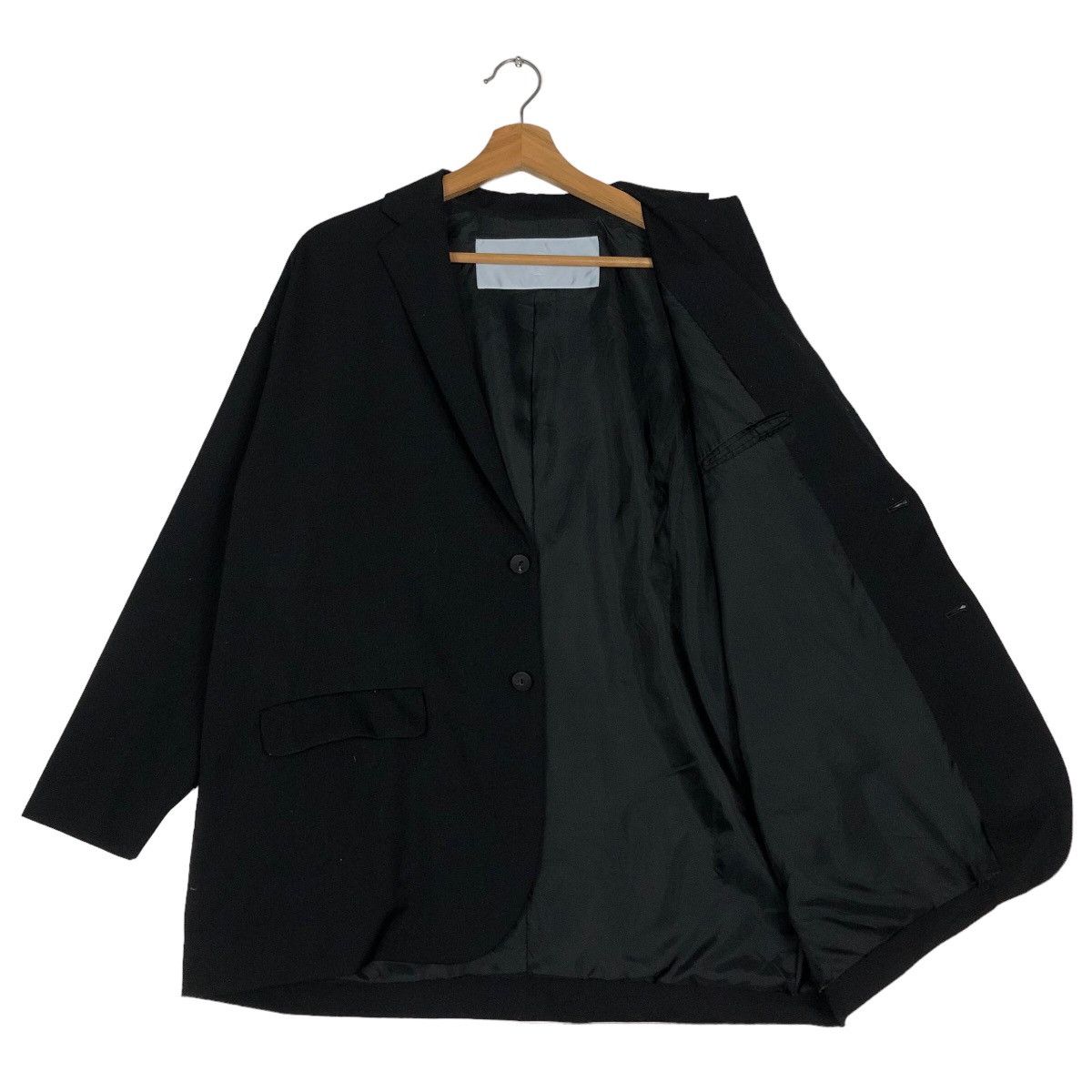 Dulcamara Japan 🔥Vintage Rich Black Long Jacket Dulcamara Double Breast Size US M / EU 48-50 / 2 - 9 Thumbnail