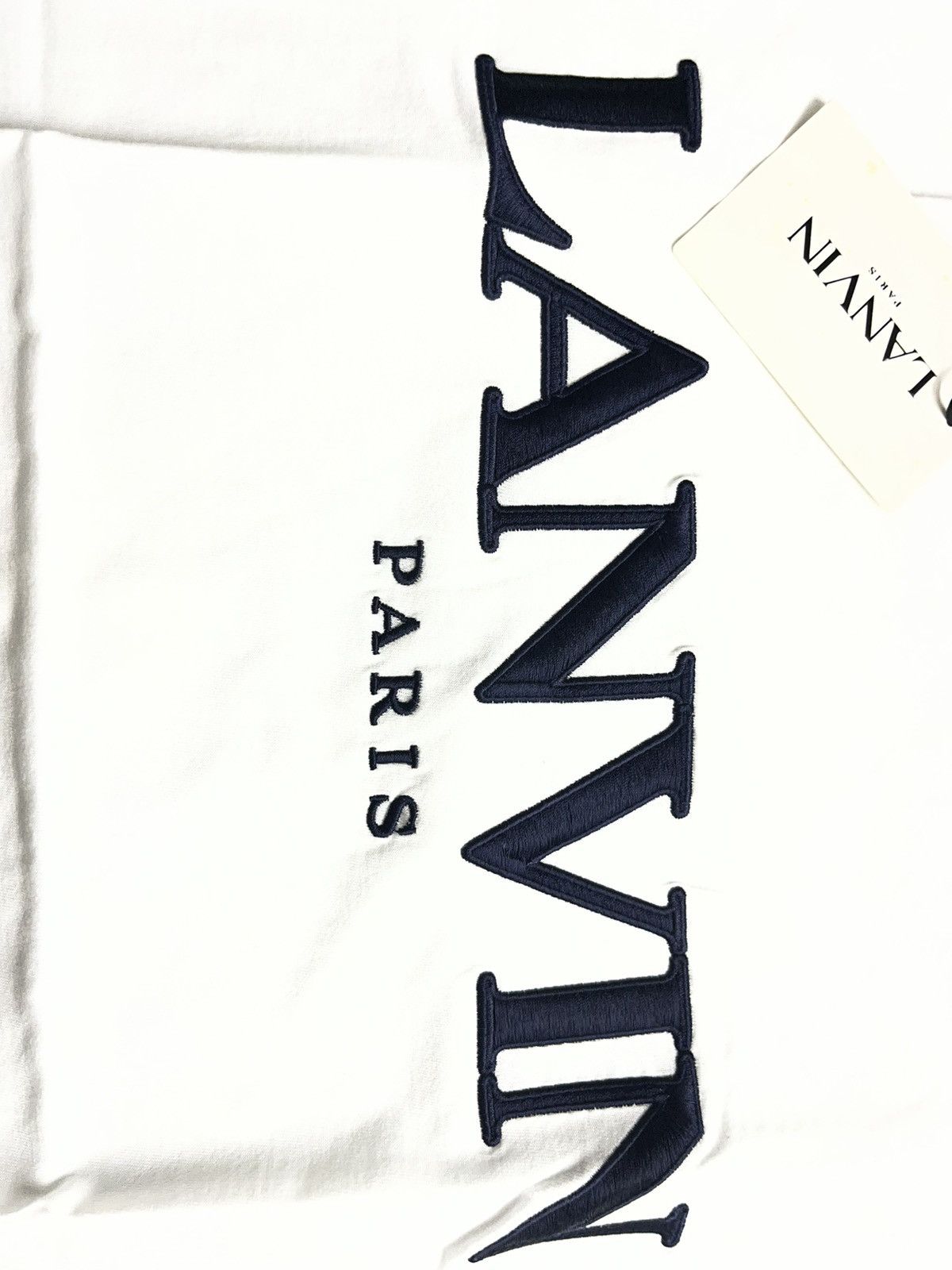 Lanvin Lanvin big embroidered logo tshirt Size US S / EU 44-46 / 1 - 5 Thumbnail