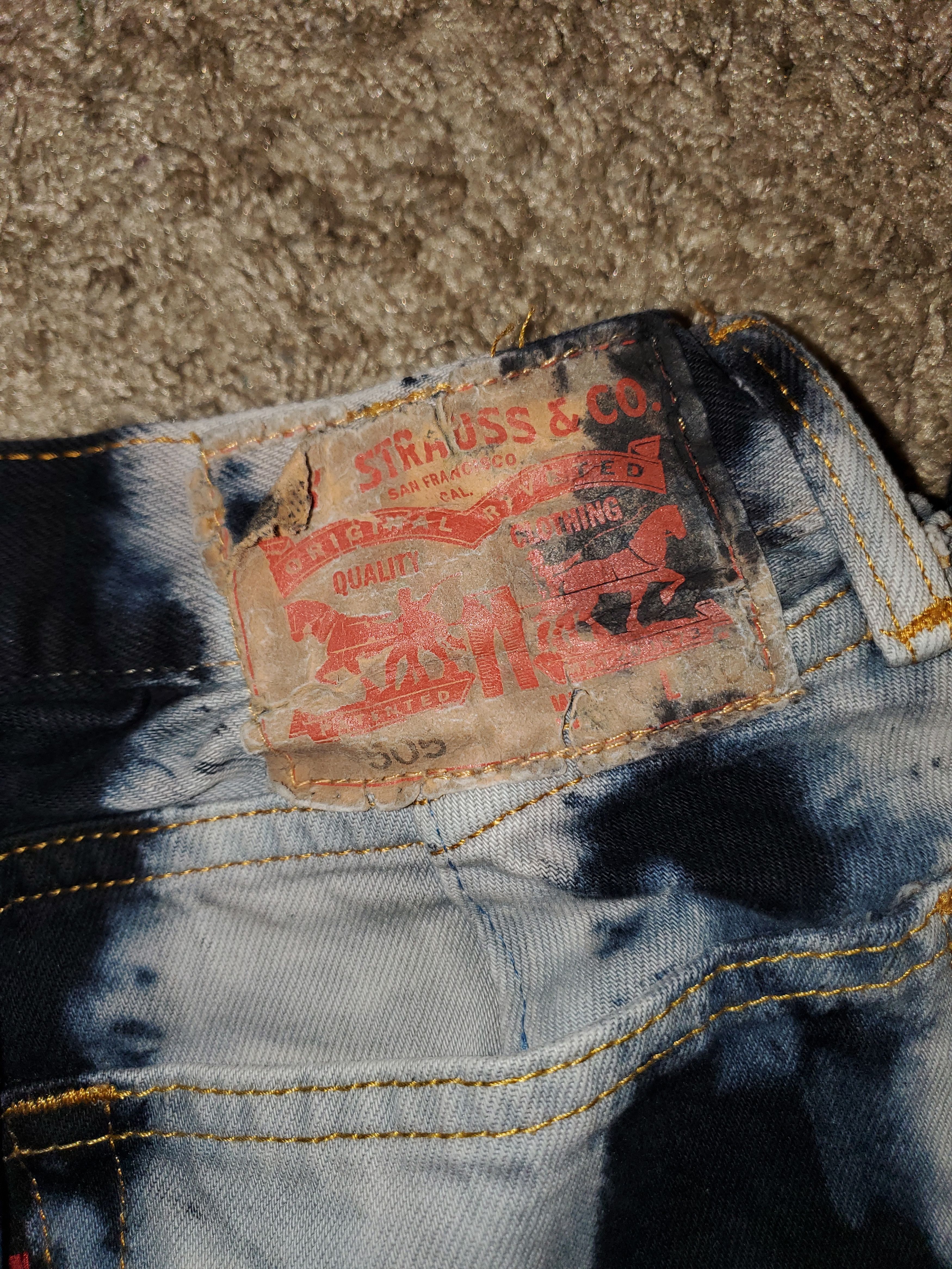 Levi's Unisex Tie-Dye 505 Levi Jeans- 24X30 Size 24" / US 00 / IT 34 - 3 Thumbnail