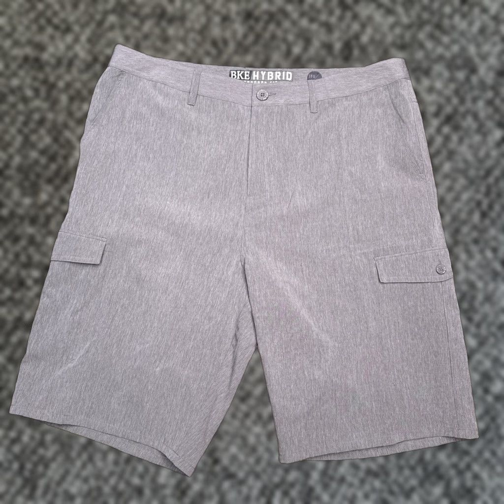 BKE BKE Cargo Shorts Mens 28W Gray Regular Stretch Size US 38 / EU 54 - 1 Thumbnail