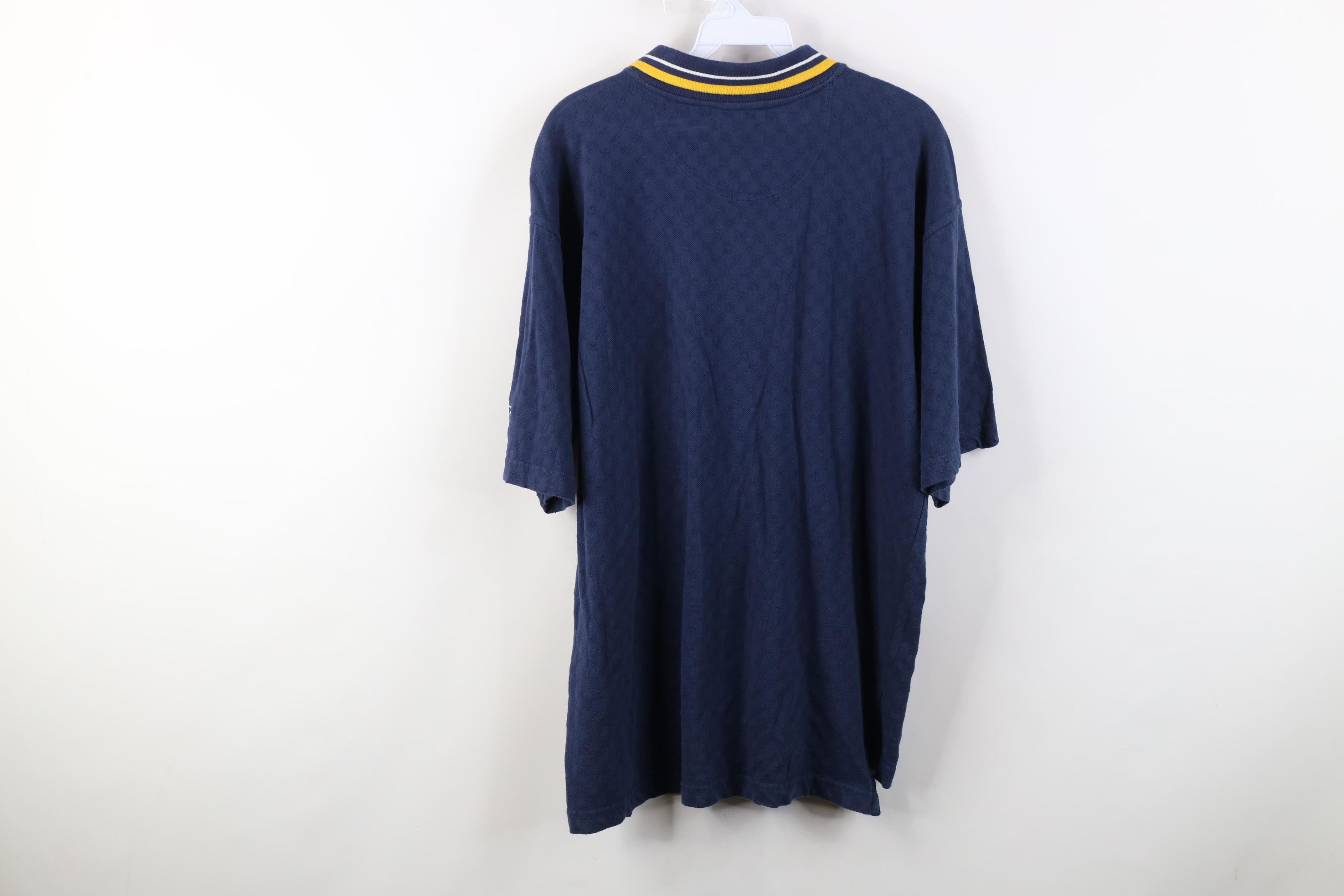 Starter Vintage 90s Starter University of Michigan Knit Polo Shirt Size US M / EU 48-50 / 2 - 14 Thumbnail