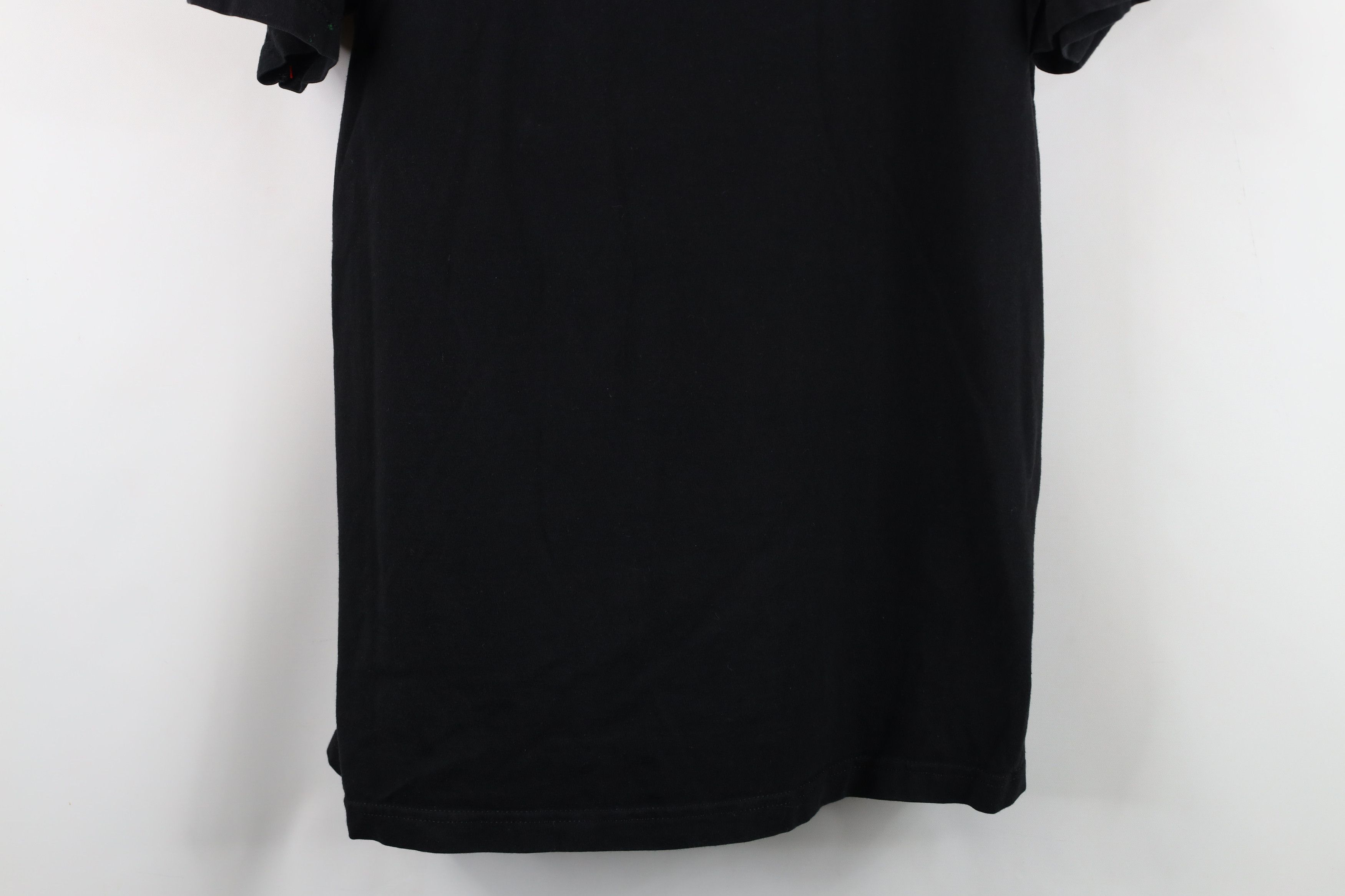 Vintage Vintage 90s Streetwear Heavyweight Cotton T-Shirt Black Size US L / EU 52-54 / 3 - 3 Thumbnail