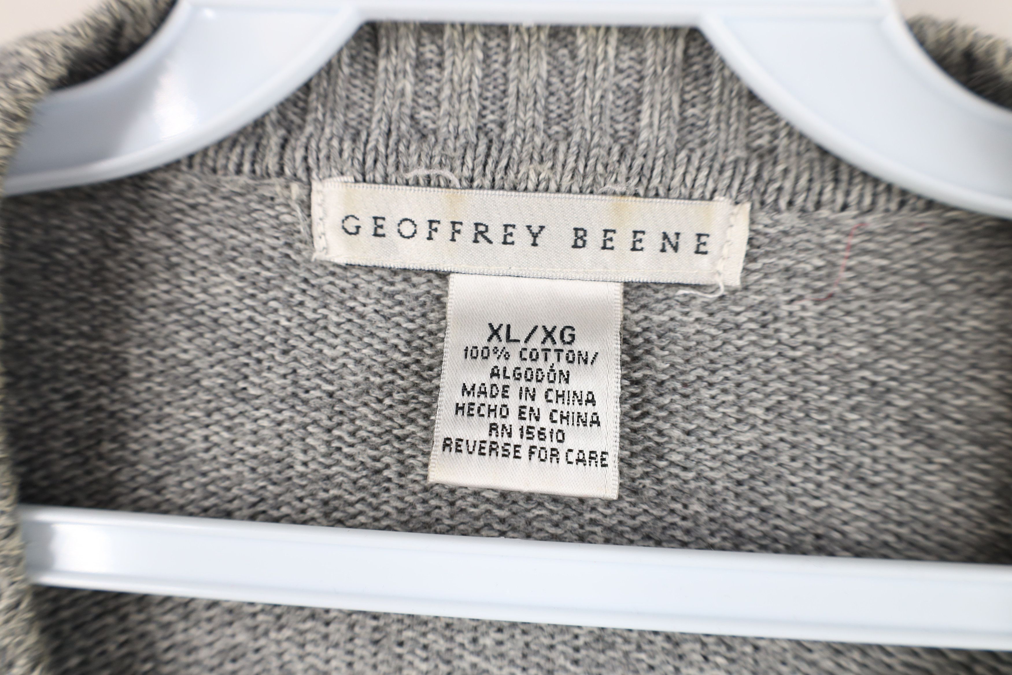 Vintage Vintage 90s Streetwear Block Cotton Ribbed Knit Sweater Size US XL / EU 56 / 4 - 7 Thumbnail