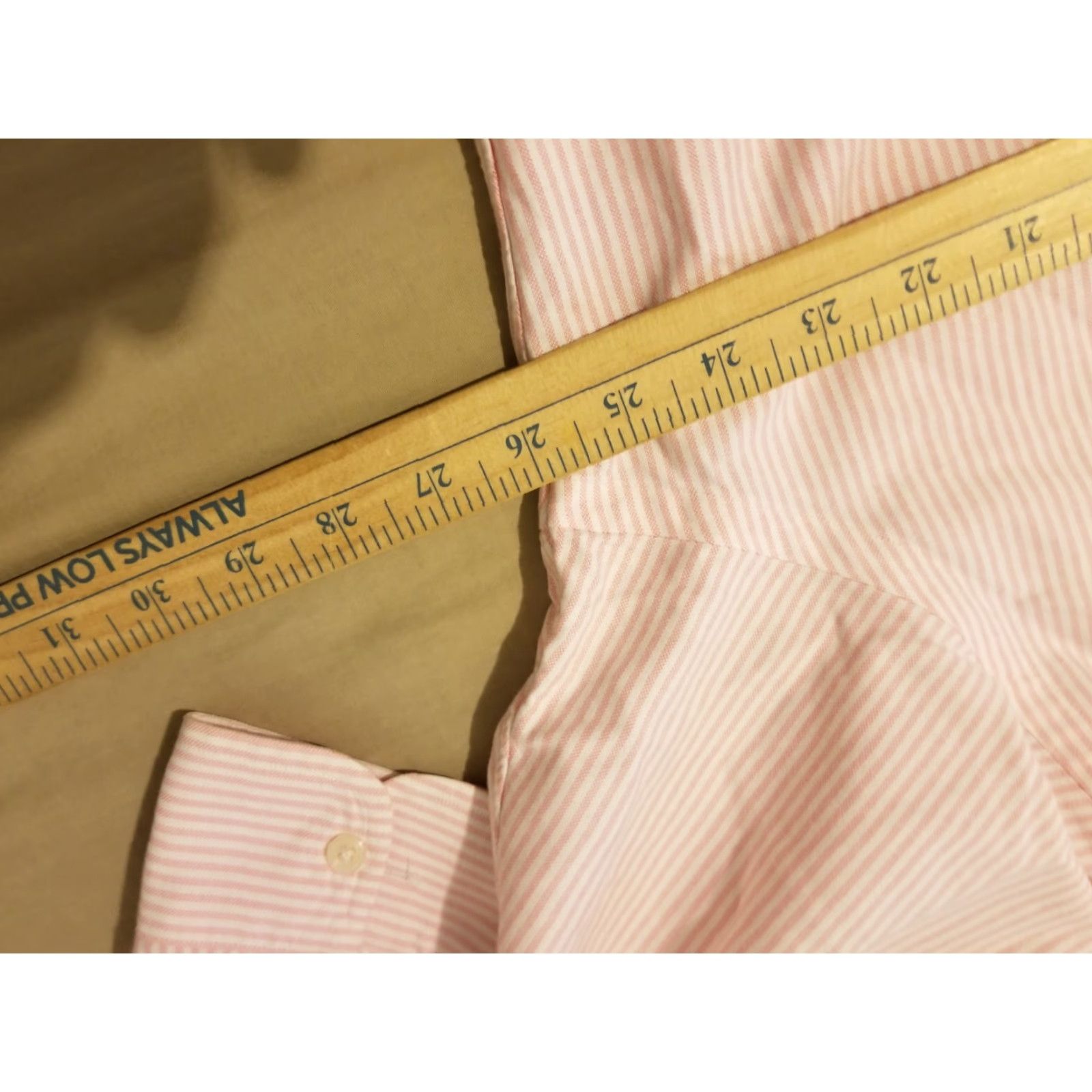 Polo Ralph Lauren Polo Ralph Lauren Dress Shirt Mens 16 35 Pink Cotton Button Polo Ralph Lauren Shirt Dress Style Mens Medium? Size 42R - 5 Thumbnail