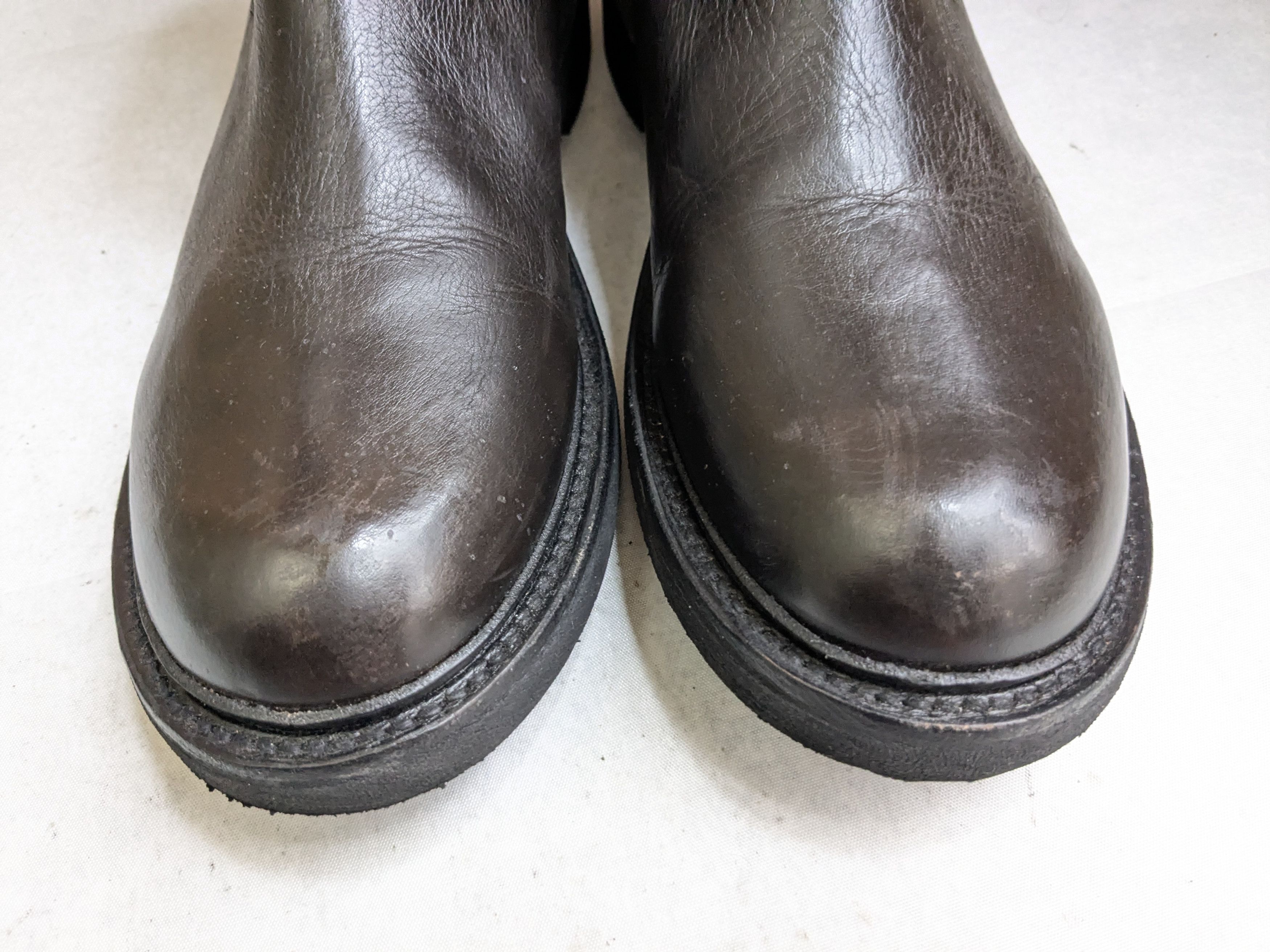 Frye Frye Engineer Boots Brown Leather 11.5 Motorcycle Biker Size US 11.5 / EU 44-45 - 4 Thumbnail