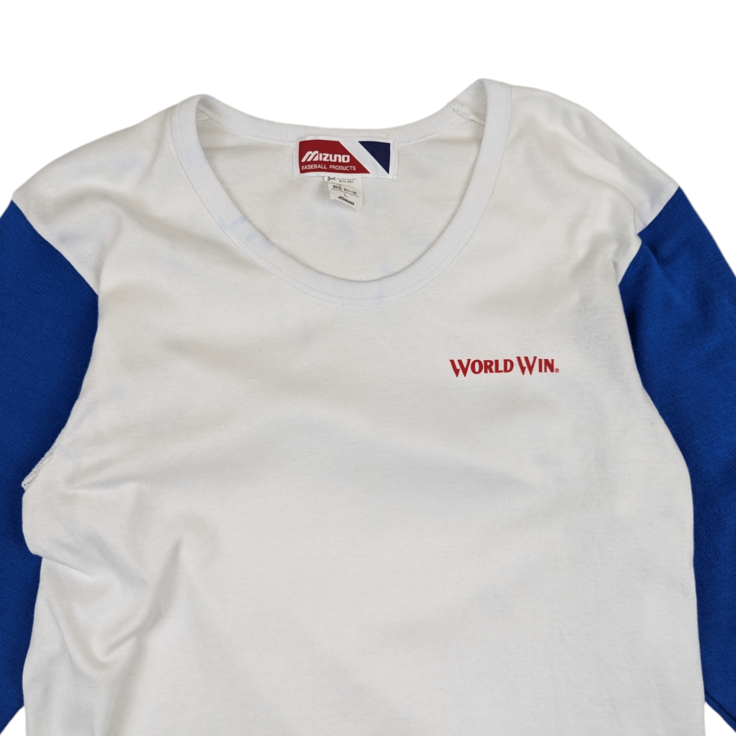 Mizuno Vintage 80's MIZUNO Baseball Raglan T-Shirt Single Stitches Size US S / EU 44-46 / 1 - 4 Thumbnail
