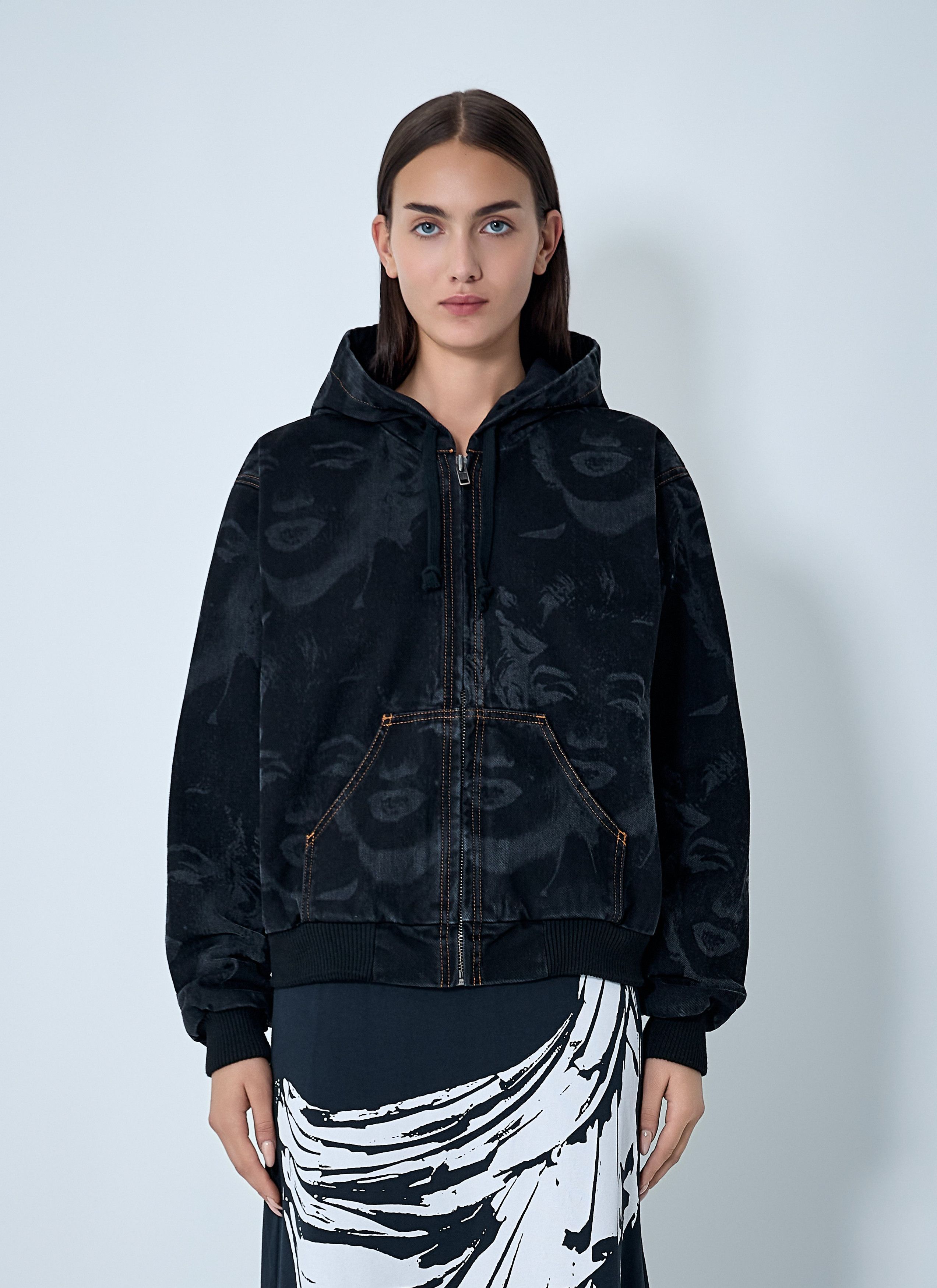 Vaquera Marilyn Denim Hooded Jacket Size S / US 4 / IT 40 - 1 Thumbnail
