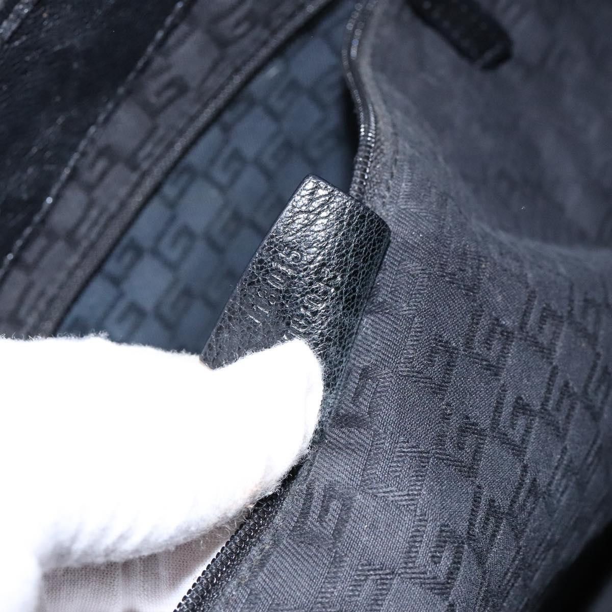 Gucci GUCCI Tote Bag Leather Black Silver Size ONE SIZE - 21 Thumbnail