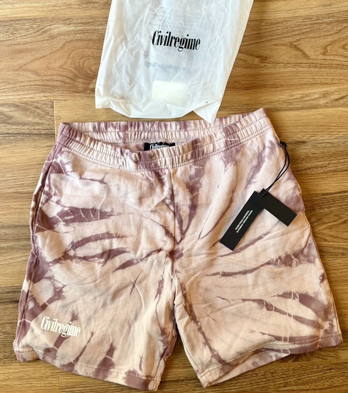 Civil Regime Purple tie-dye civil regime shorts Vintage Wash Size US 34 / EU 50 - 1 Thumbnail