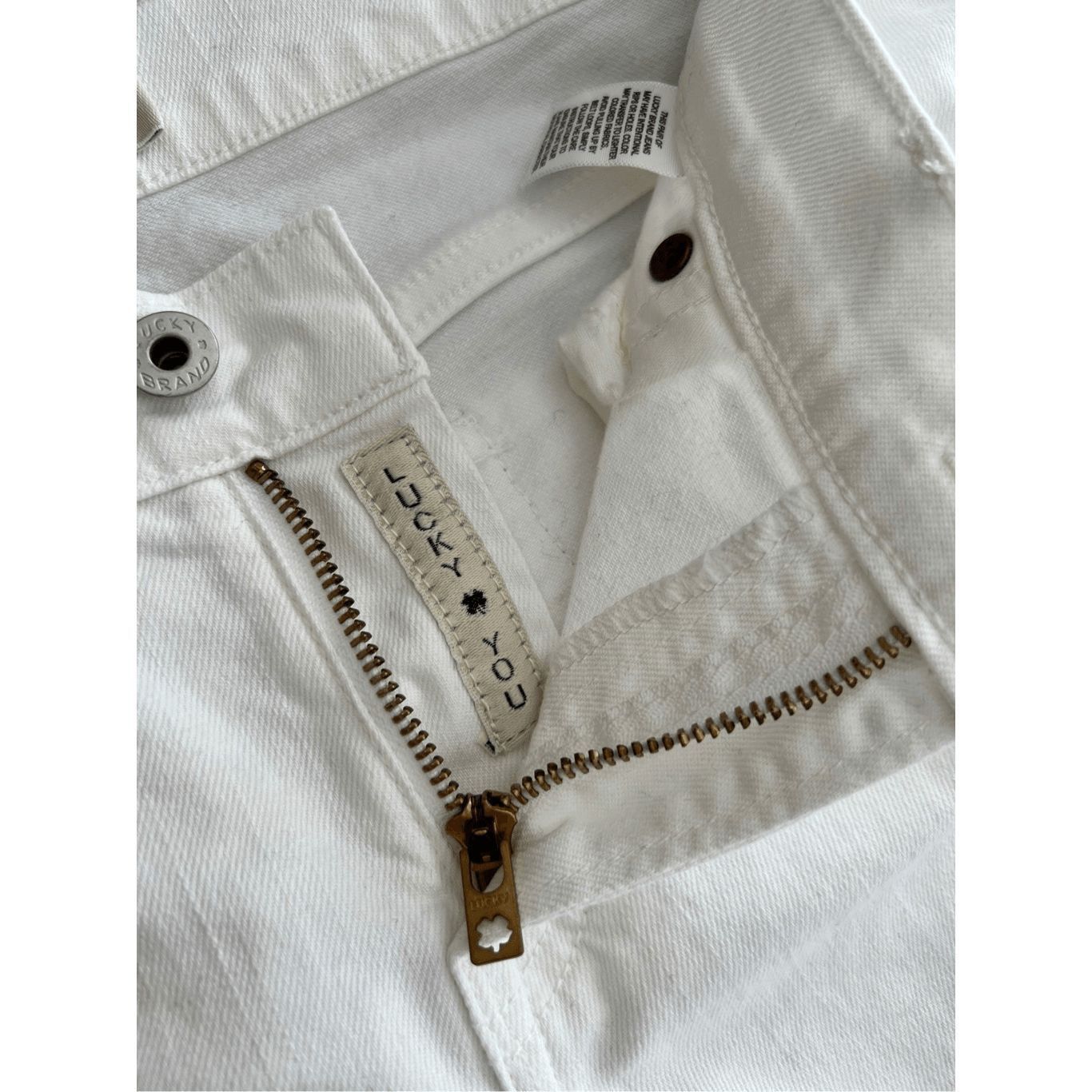 Lucky Brand Lucky Brand distressed Boyfriend White Jeans 8/29 Size 30" / US 8 / IT 44 - 4 Thumbnail