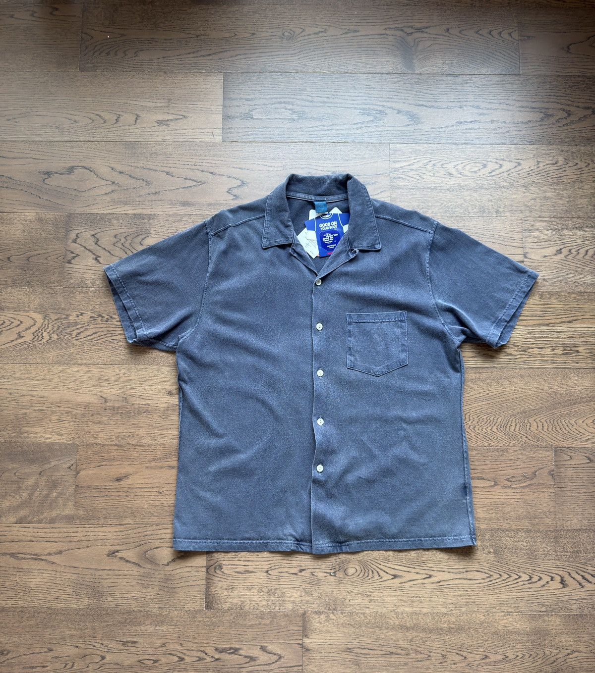 Japanese Brand Good On Japan Made USA Washed Cotton Open Mens Shirt L Size US L / EU 52-54 / 3 - 1 Thumbnail