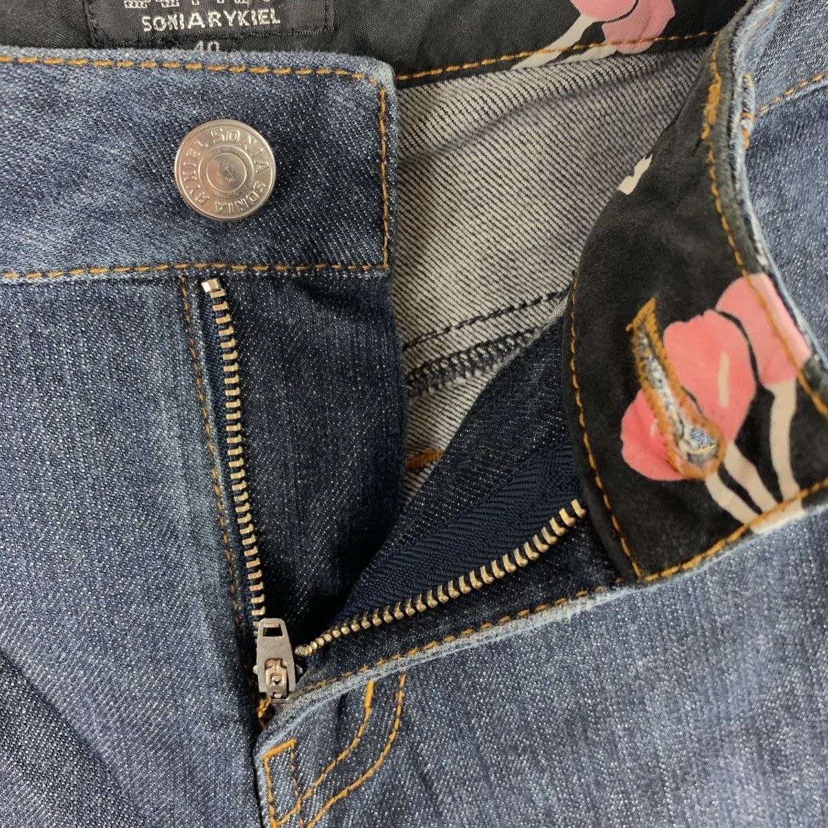 Sonia Rykiel × Vintage Vintage SONIA RYKIEL women blue jeans Size 29" - 6 Thumbnail