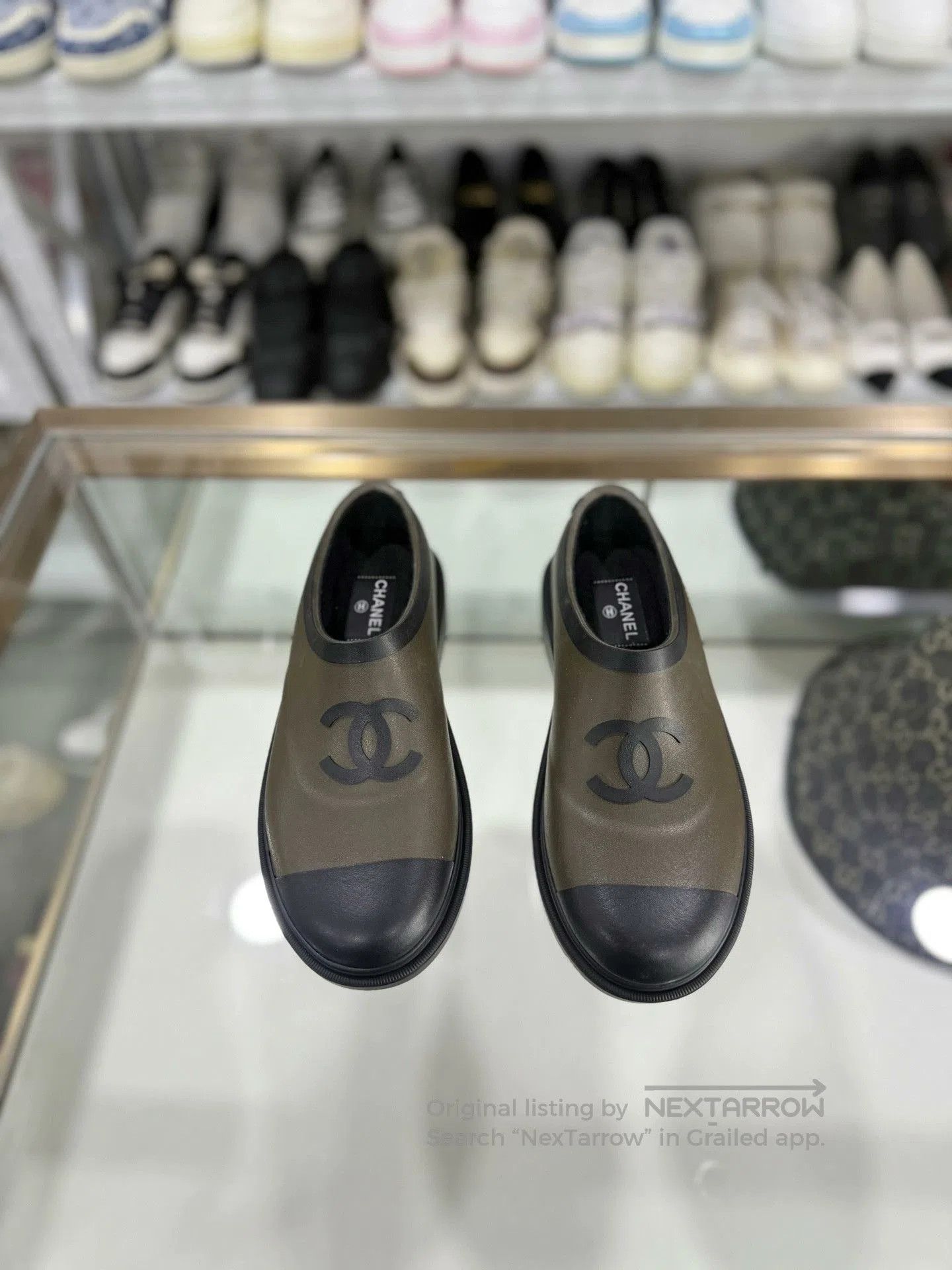 Chanel Chanel Olive Short Rain Boots 37. Size US 6 / IT 36 - 2 Thumbnail