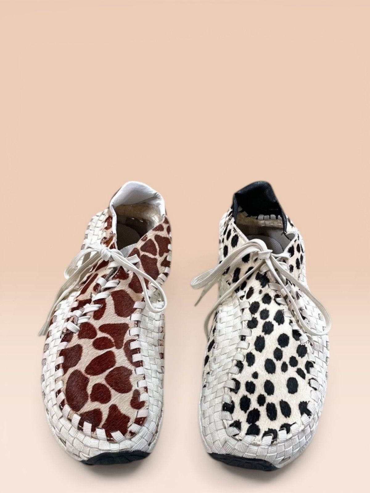 Nike Air Footscape Woven ”Natural and Brown“ & "Whit Cow Print" Size US 10 / EU 43 - 6 Thumbnail
